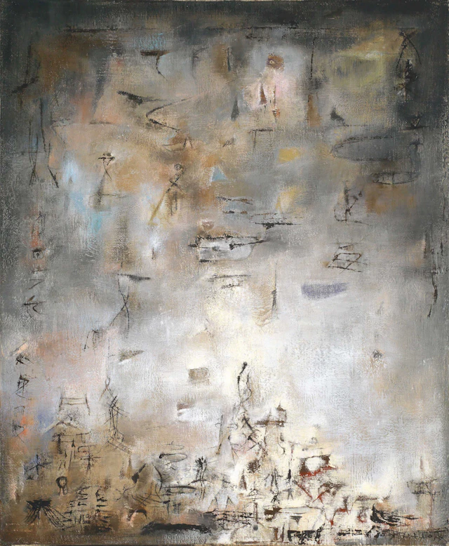 ZAO WOU-KI (ZHAO WUJI, FRANCE/CHINA, 1920-2013) Neige Danse (Swirling Snow)