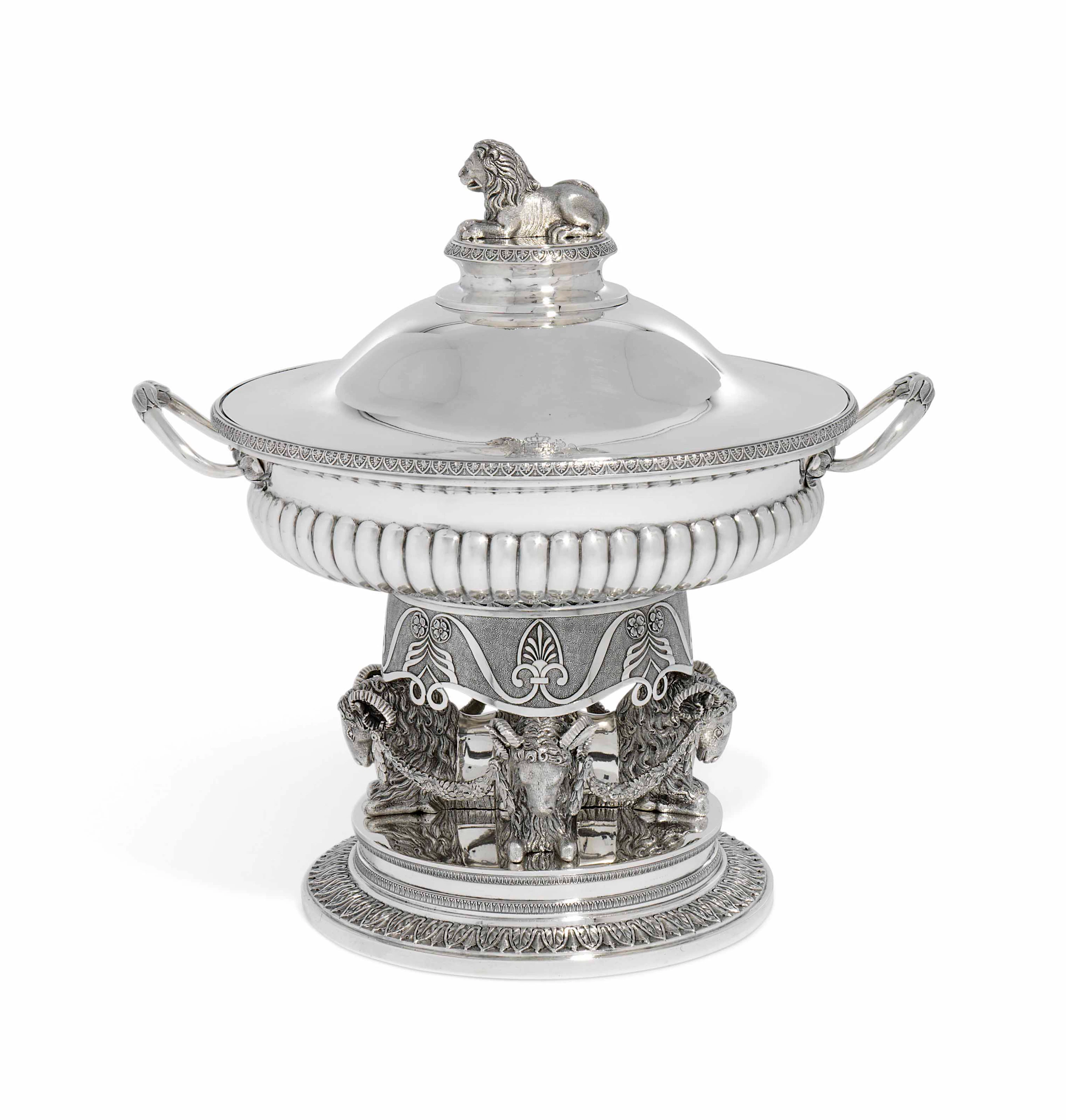 A german silver soup-tureen