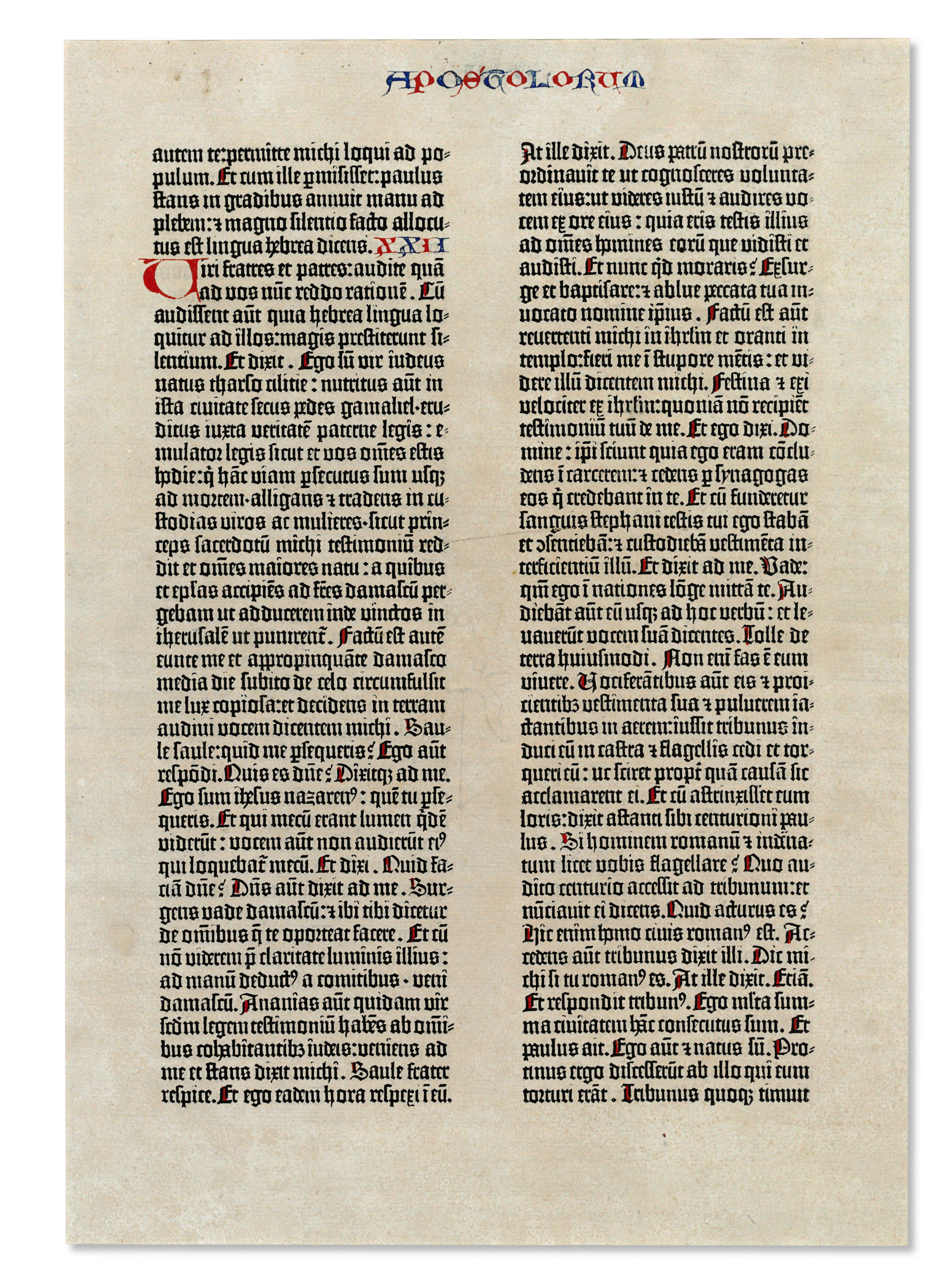 [GUTENBERG, Johann (d 1468)] Biblia Latina [Mainz: Johann Gu...