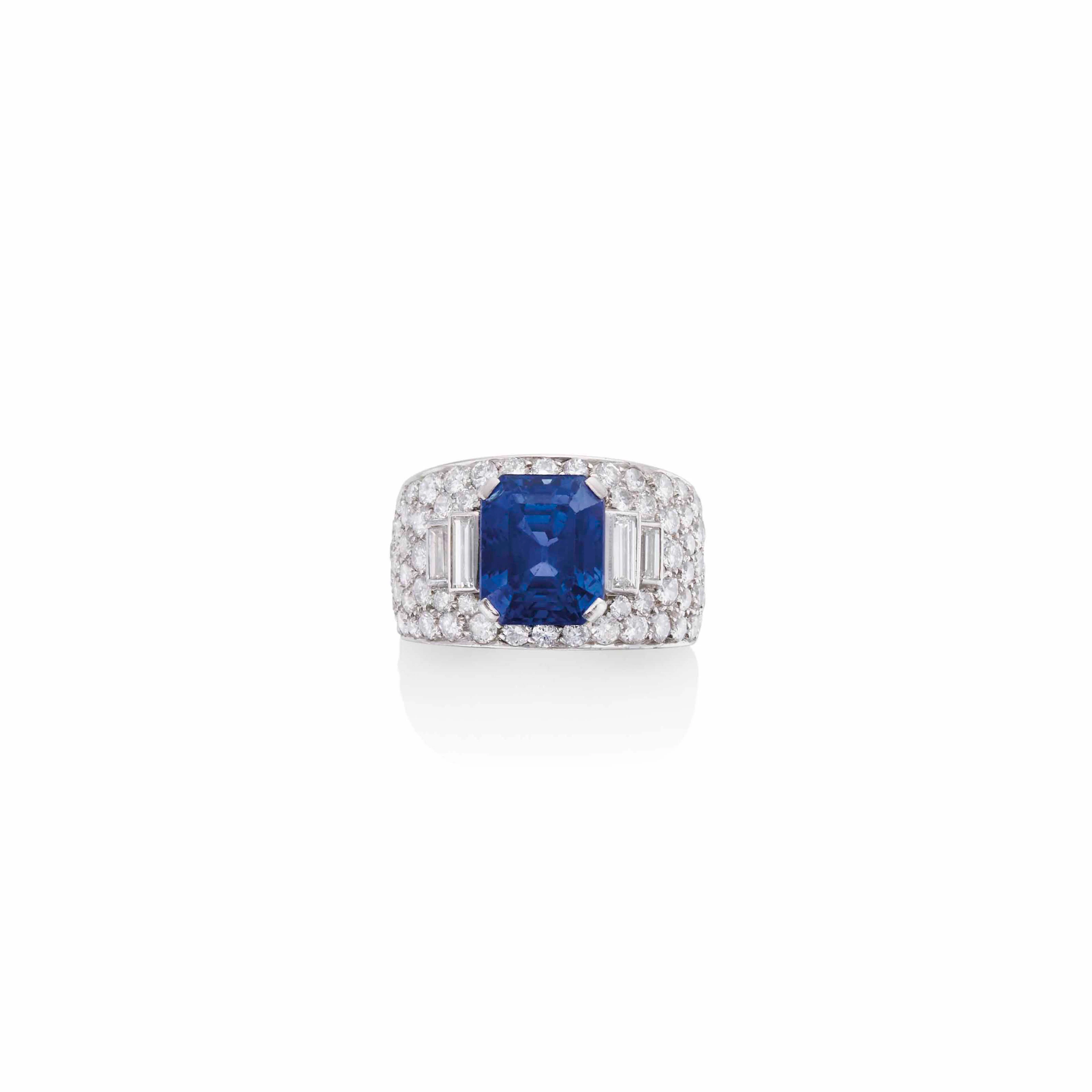 BAGUE "TROMBINO" SAPHIR ET DIAMANTS, PAR BULGARI