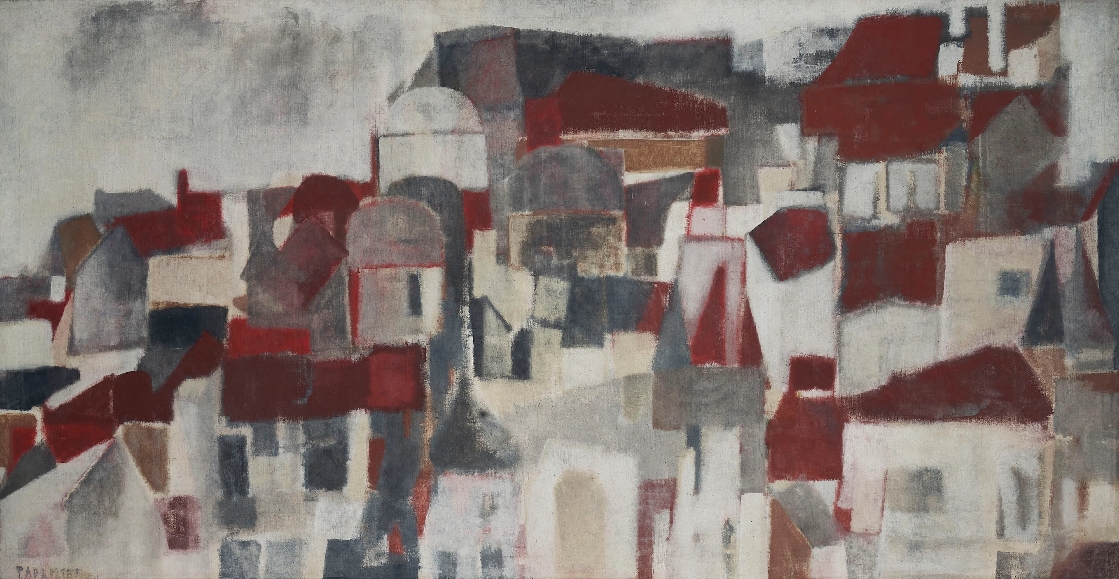 AKBAR PADAMSEE (B. 1928) Rooftops