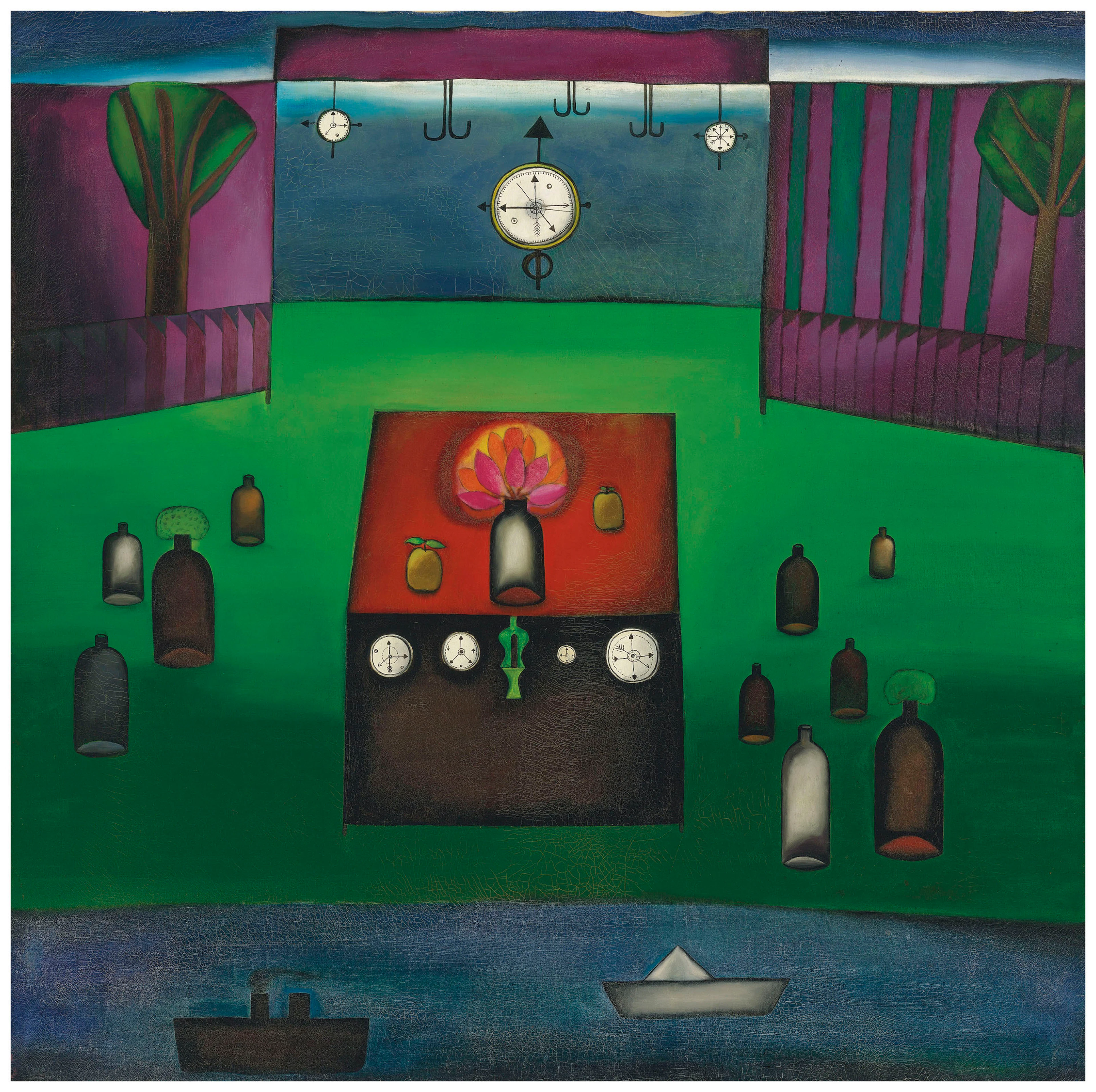 ARPITA SINGH (B. 1937) Beginning of the Festival