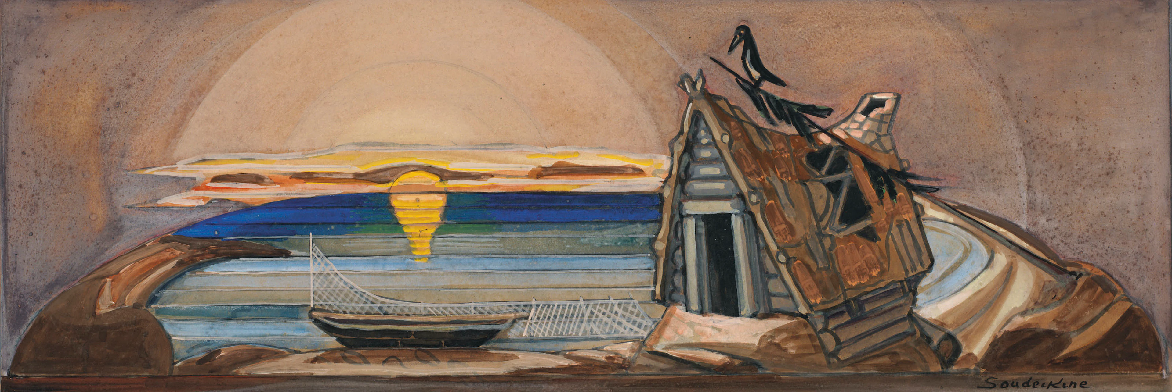 Set design for 'The Goldfish'