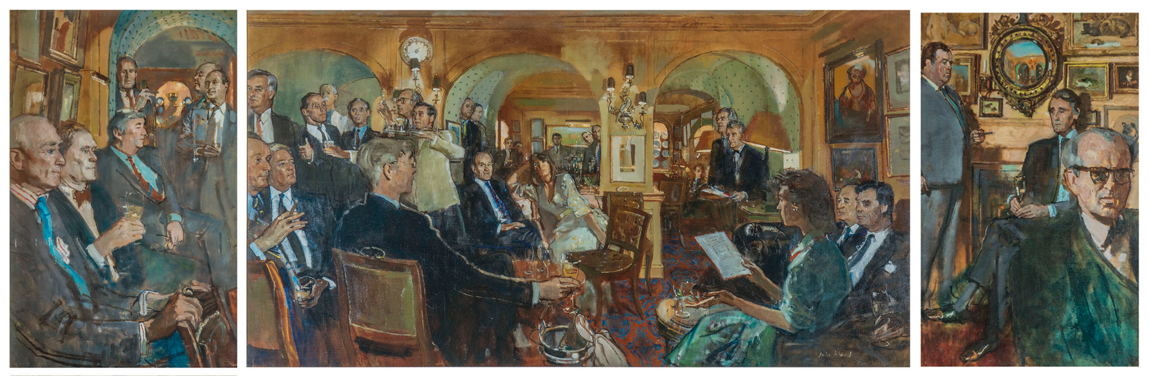 The Founder Members of Annabel's (triptych)