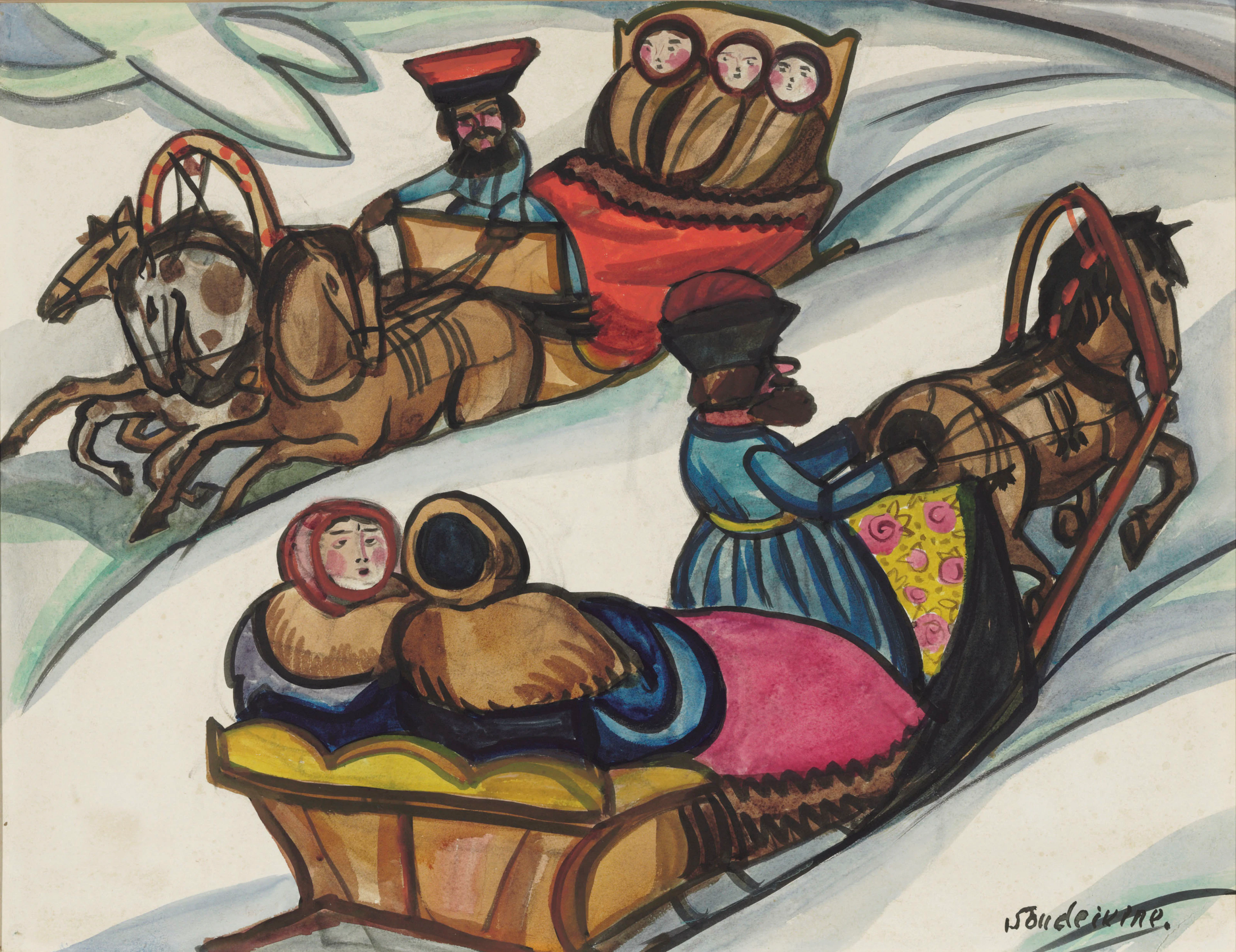 Scene from Nikita Balieff's 'Promenade de Carême'
