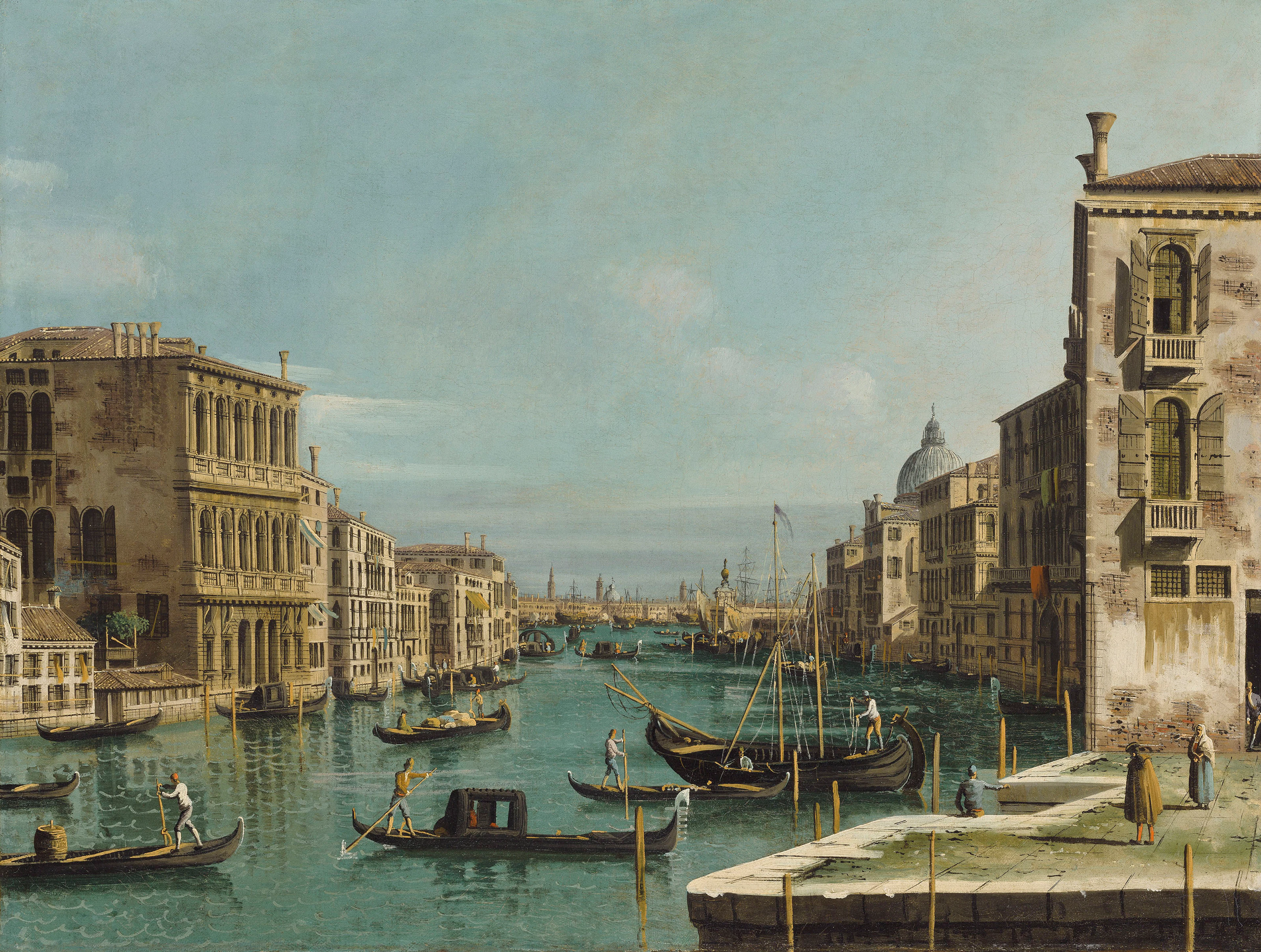 The Grand Canal, Venice, looking East, from the Campo San Vio