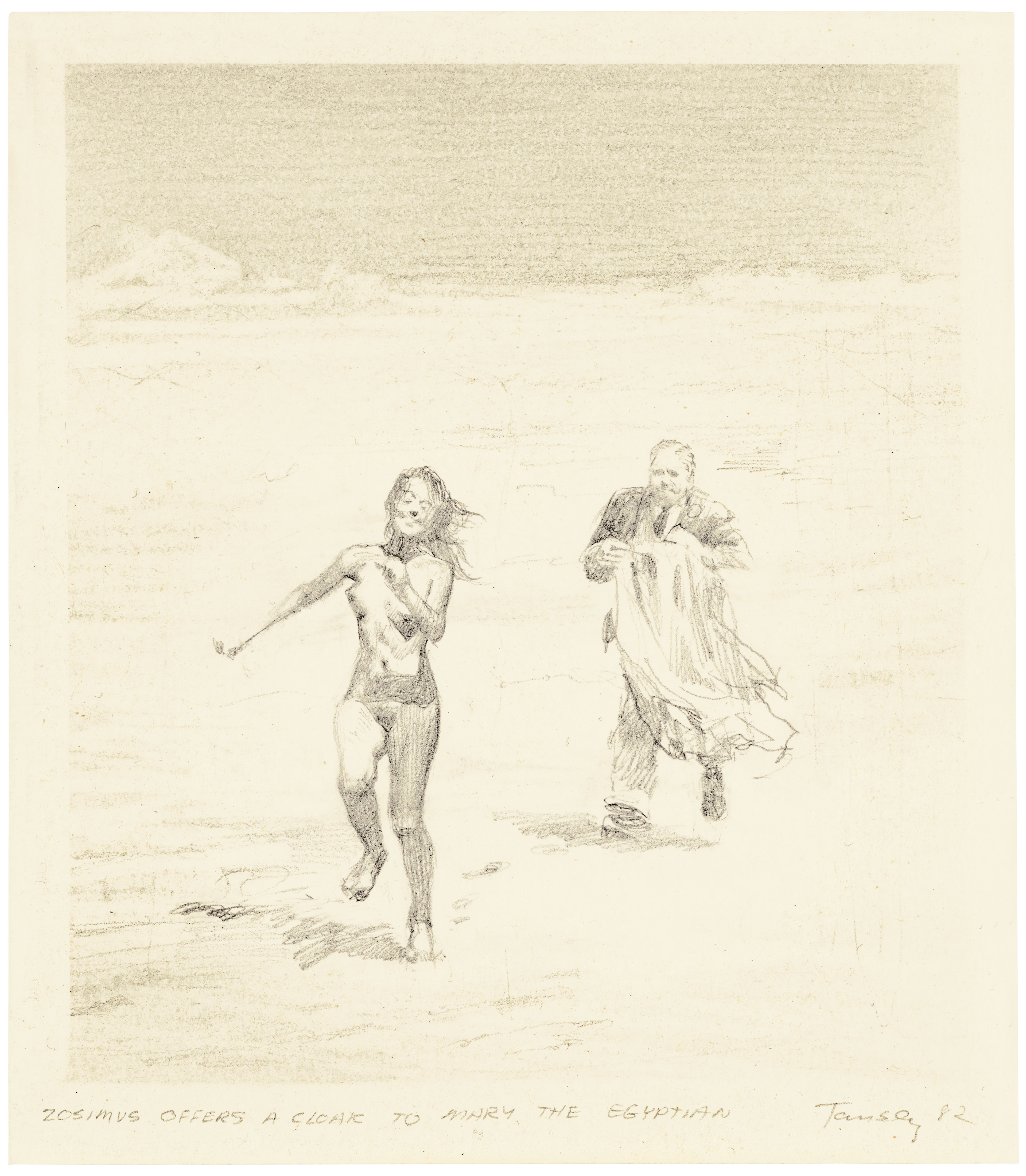 Zosimus Offers a Cloak to Mary the Egyptian