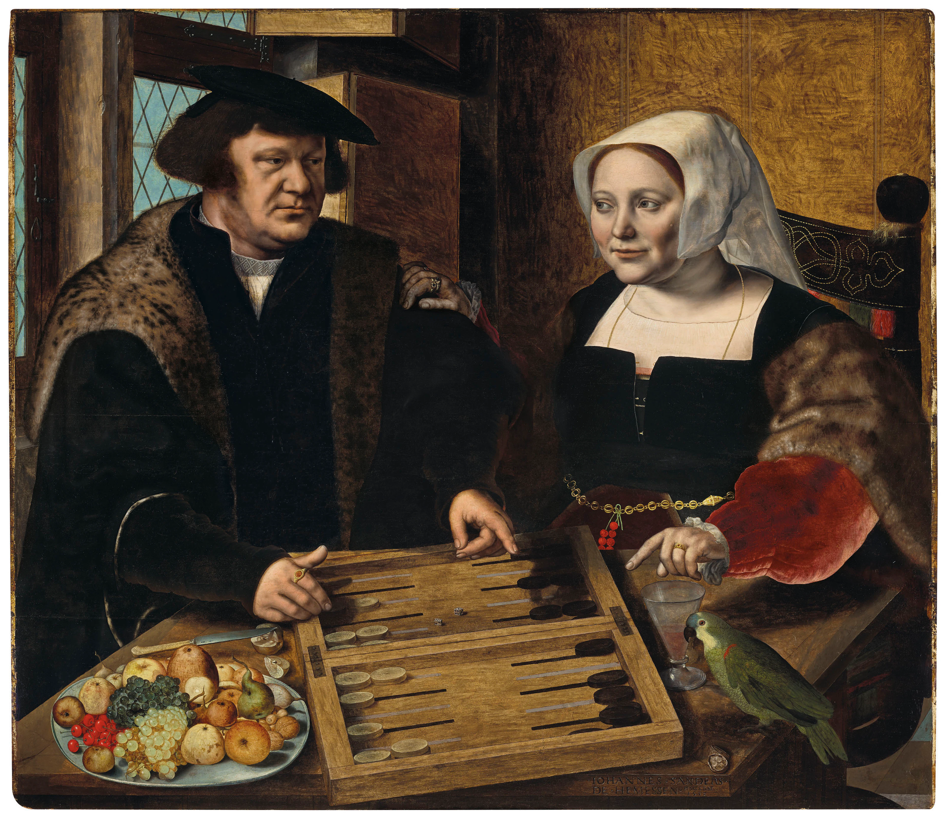 Double portrait of a husband and wife