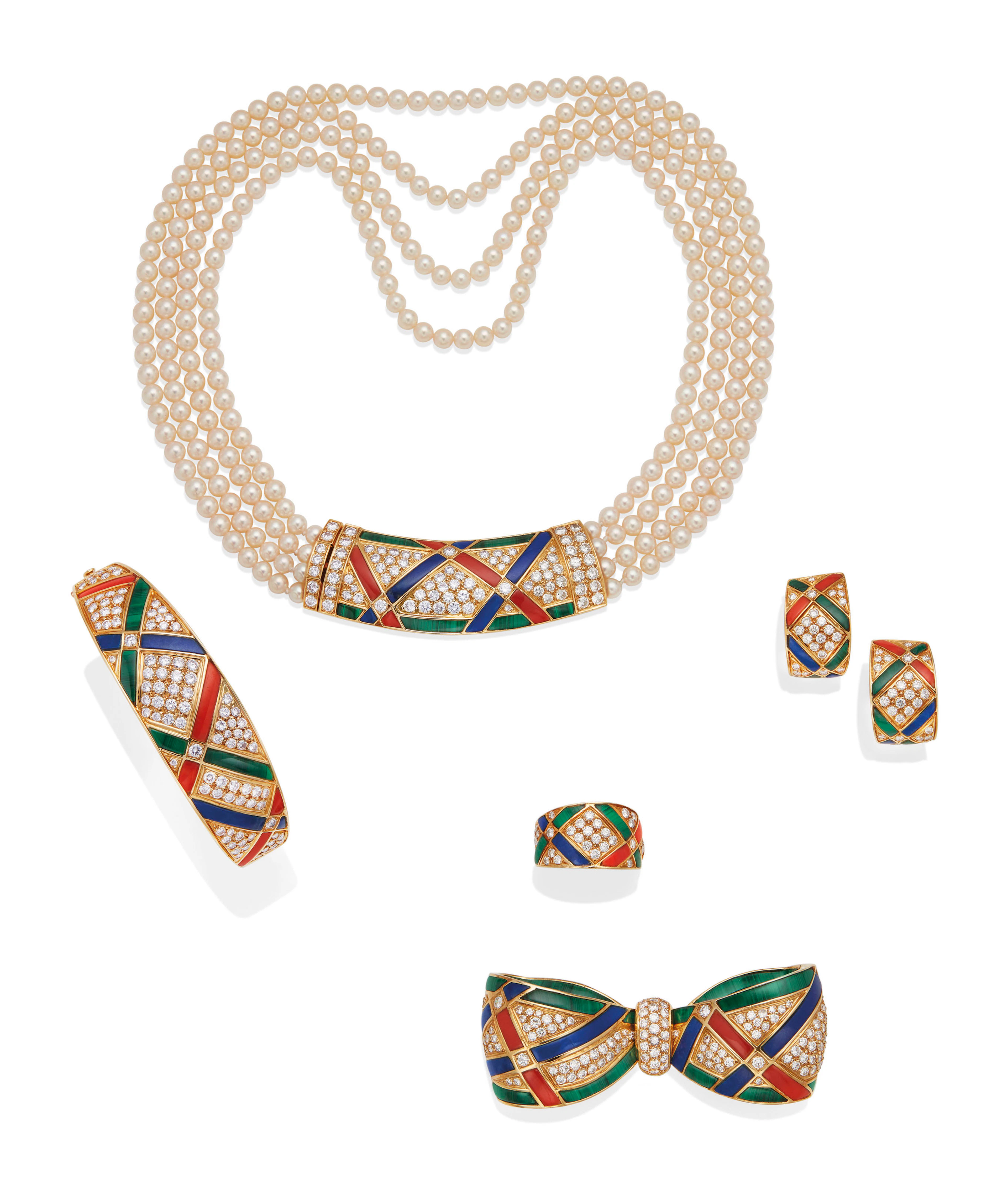 Parure perles de culture