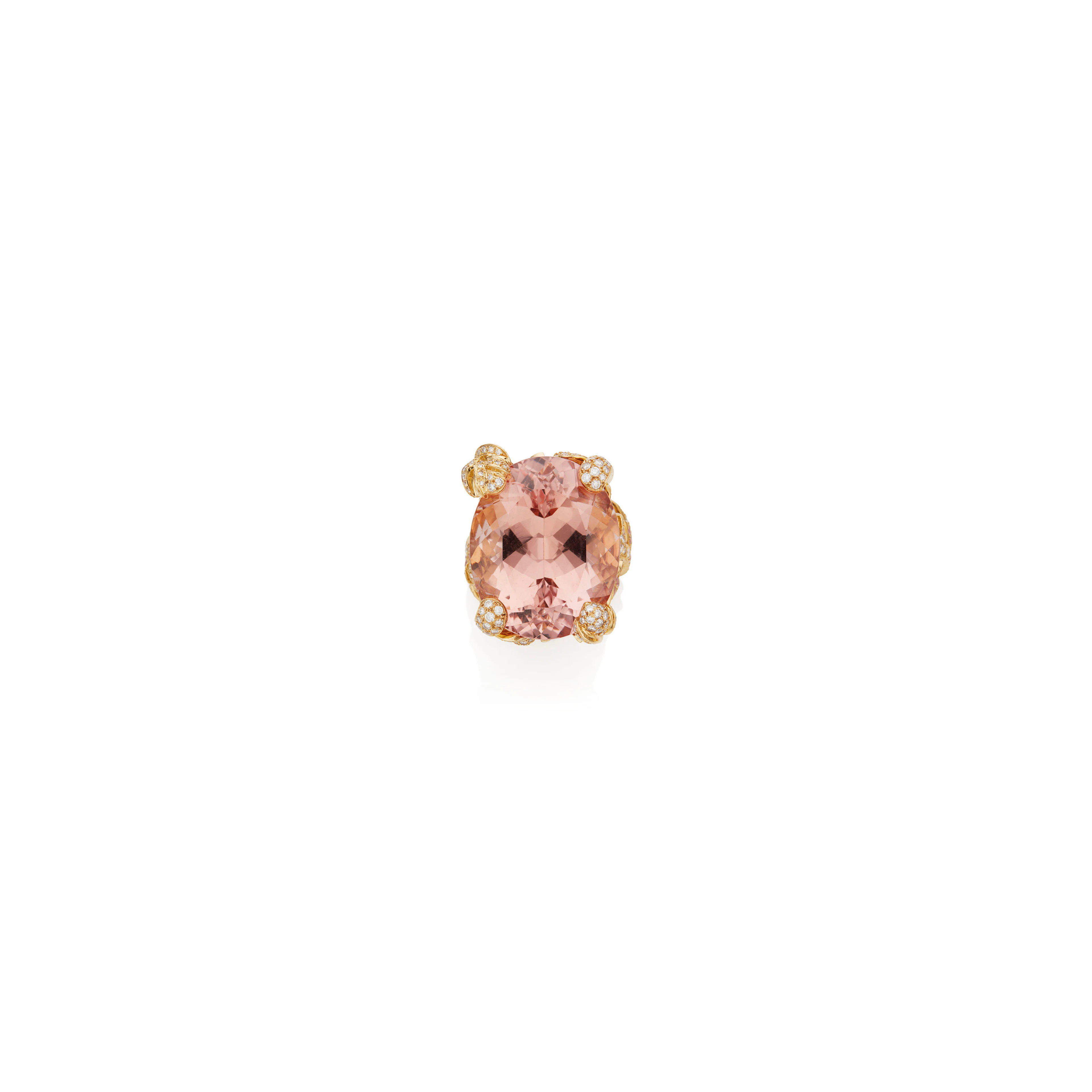 Bague ''gourmande'' morganite, saphirs et diamants, dior