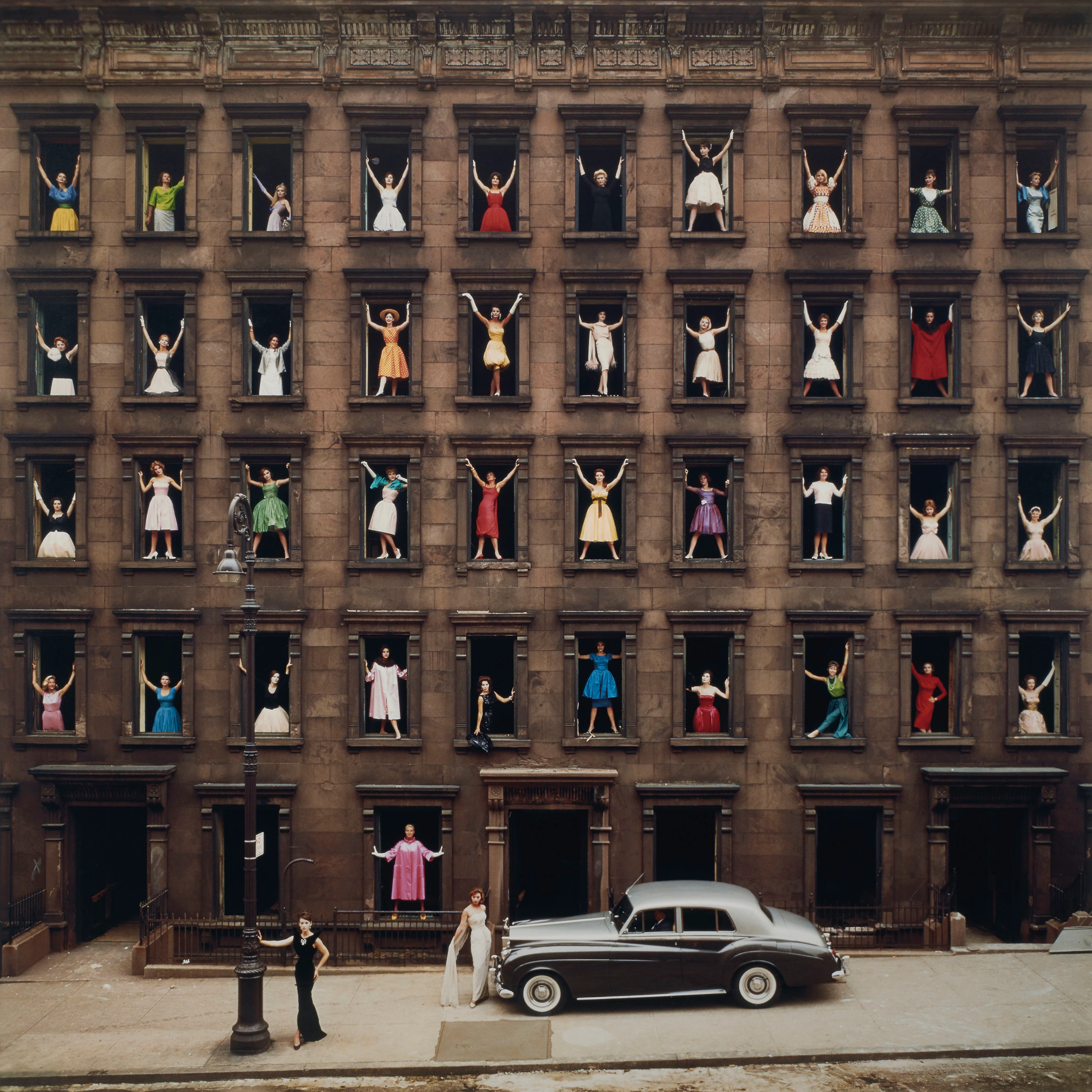 Girls in the Windows, New York City, 1960