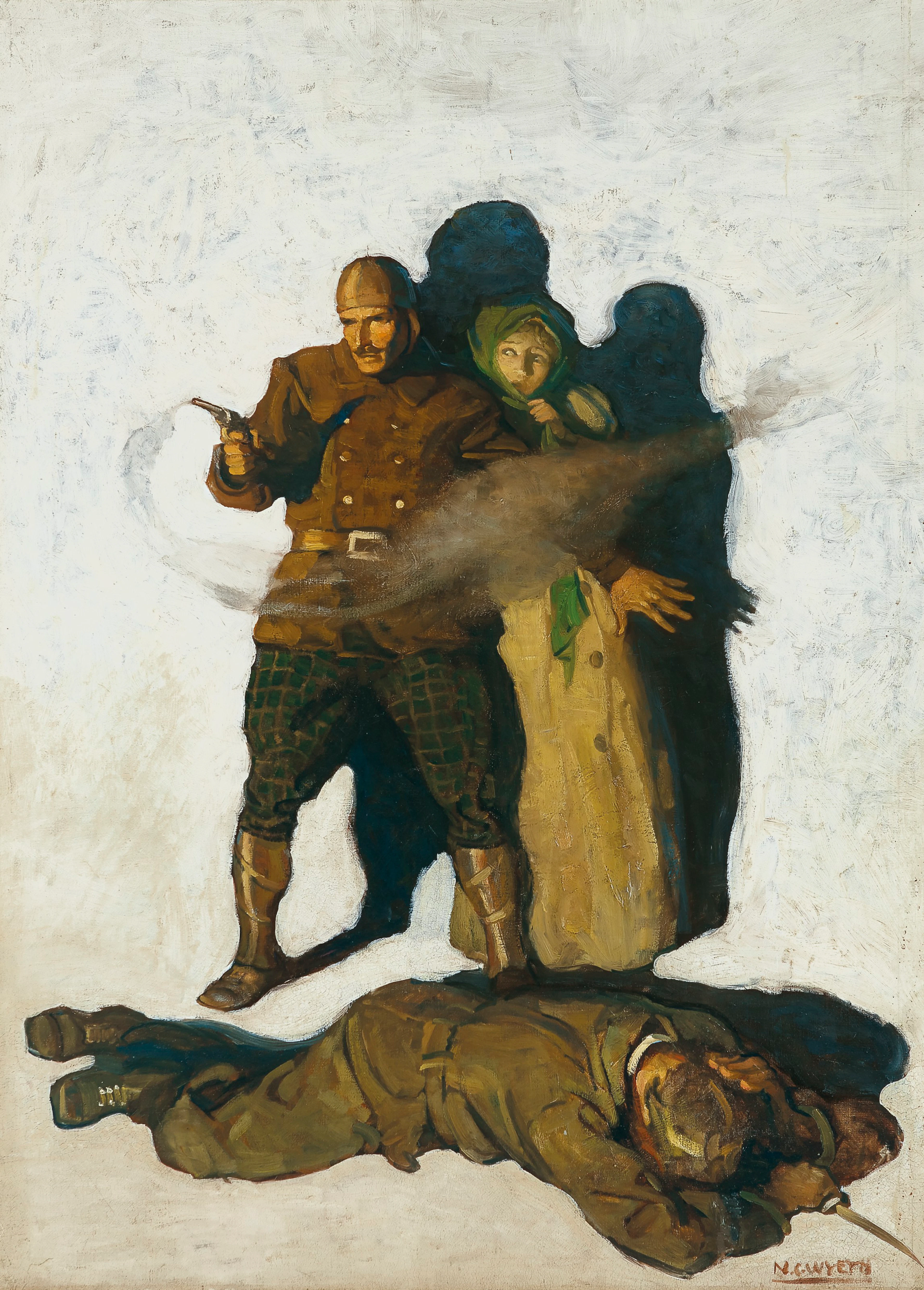 “On the Wings of the Evening” (New Story Magazine, cover illustration)