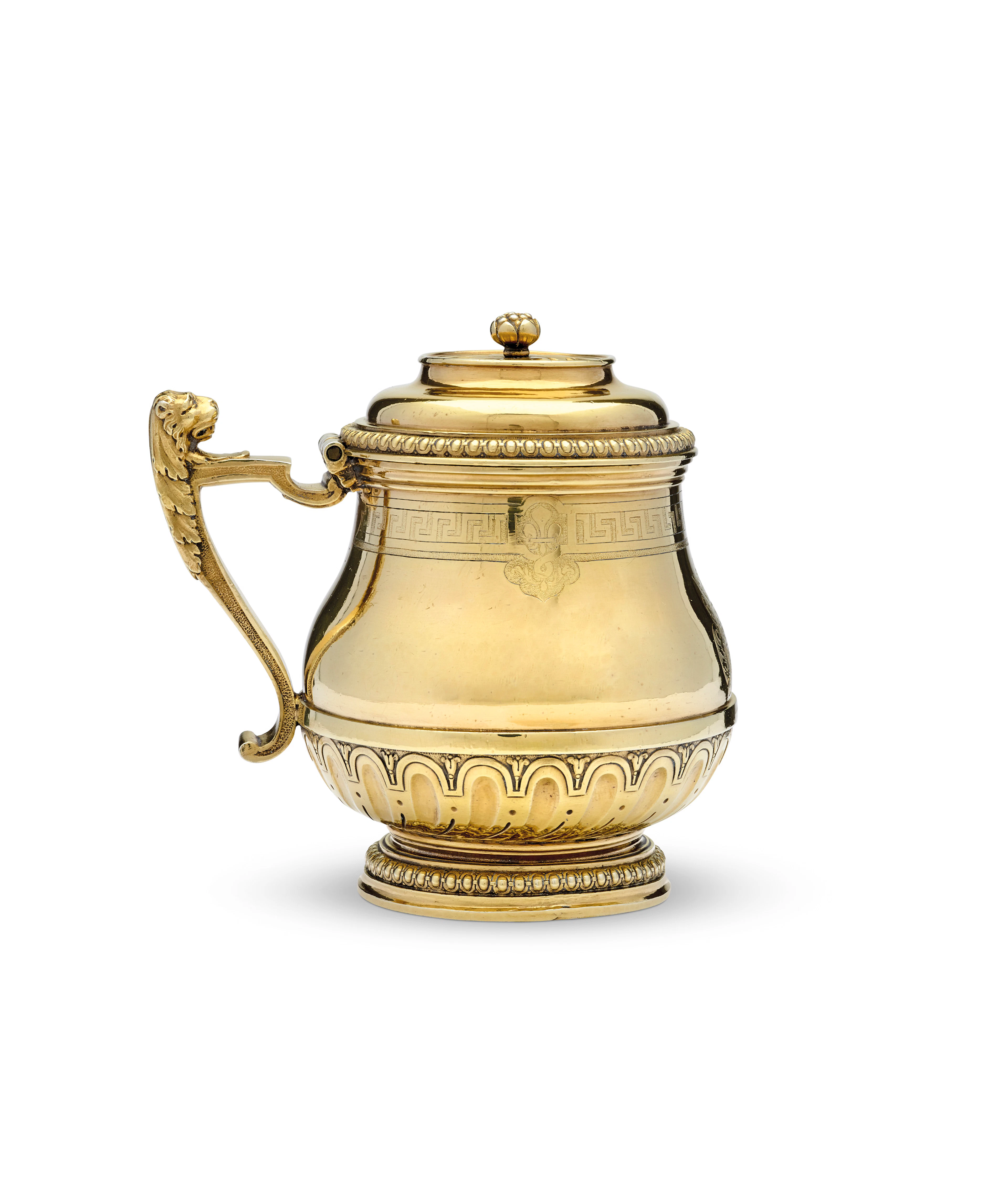 CRACHOIR EN VERMEIL DU SERVICE DE CHARLOTTE-AGLAE D’ORLEANS, DUCHESSE DE MODENE