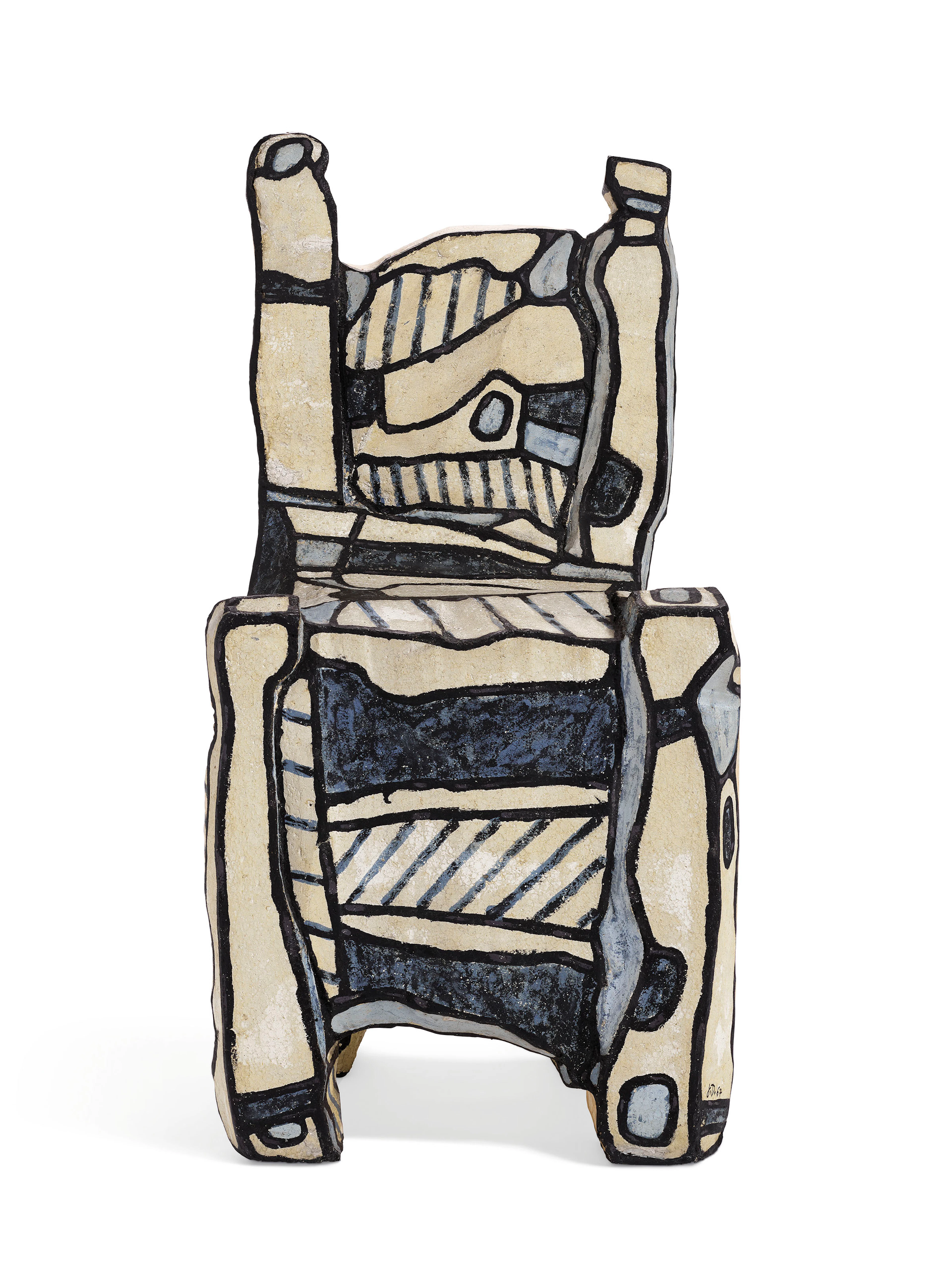 Chaise bleue