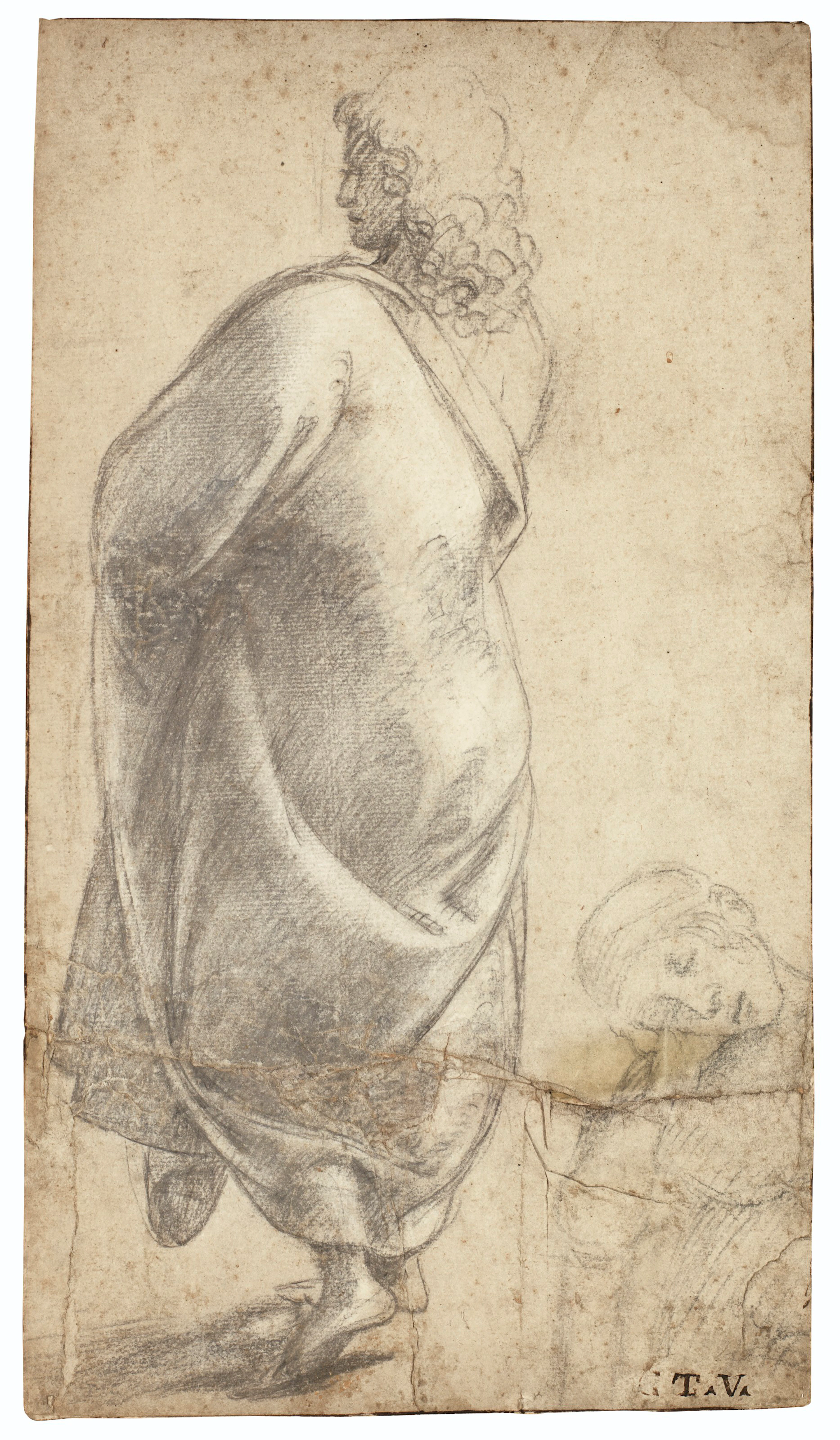 A young man seen from behind