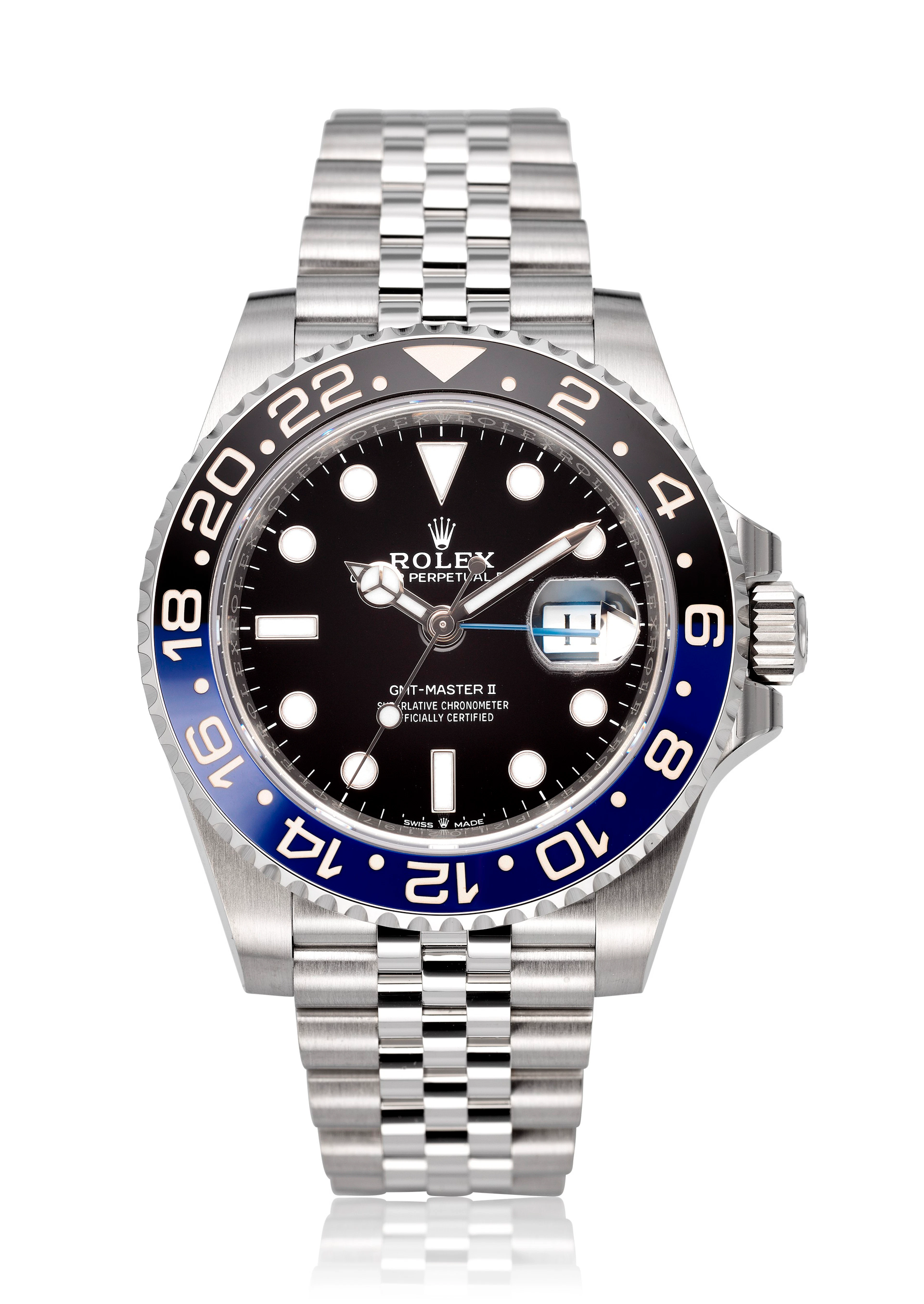ROLEX, NEW AND UNWORN GMT-MASTER II ‘BATGIRL’, REF. 126710BLNR –