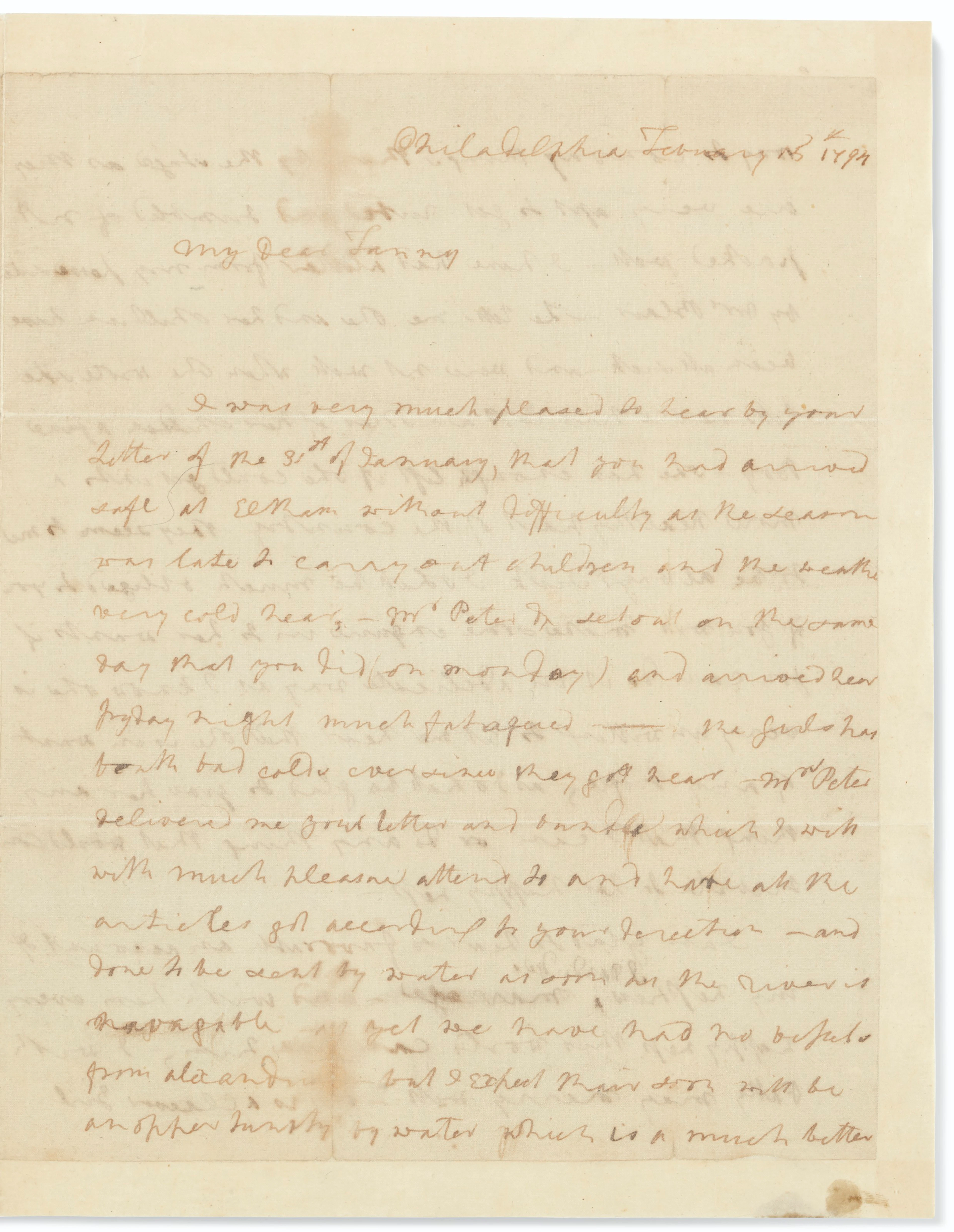 A rare autograph letter signed