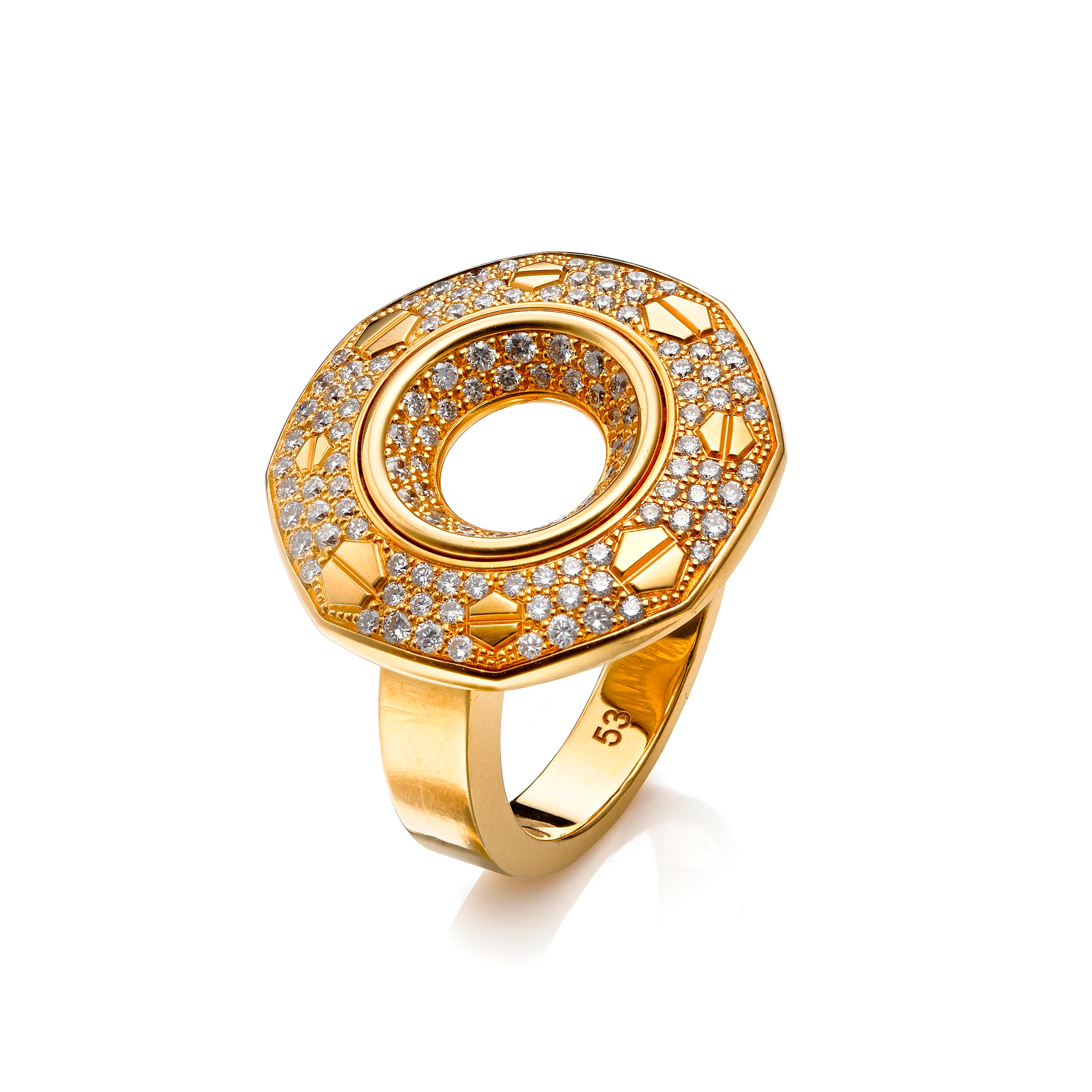 AUDEMARS PIGUET, 18K AND DIAMOND ROYAL OAK RING