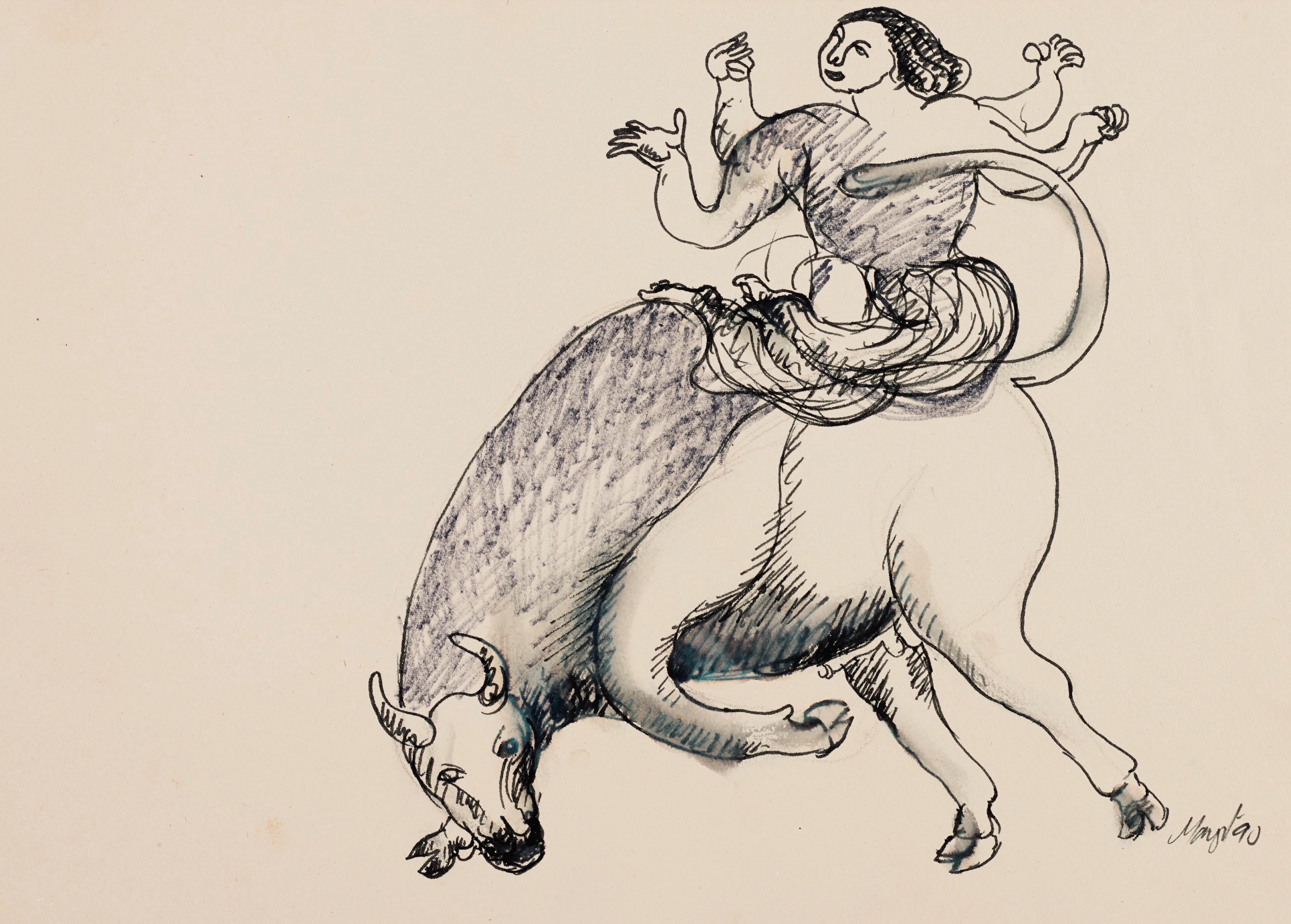 Untitled (Shiva on Nandi)