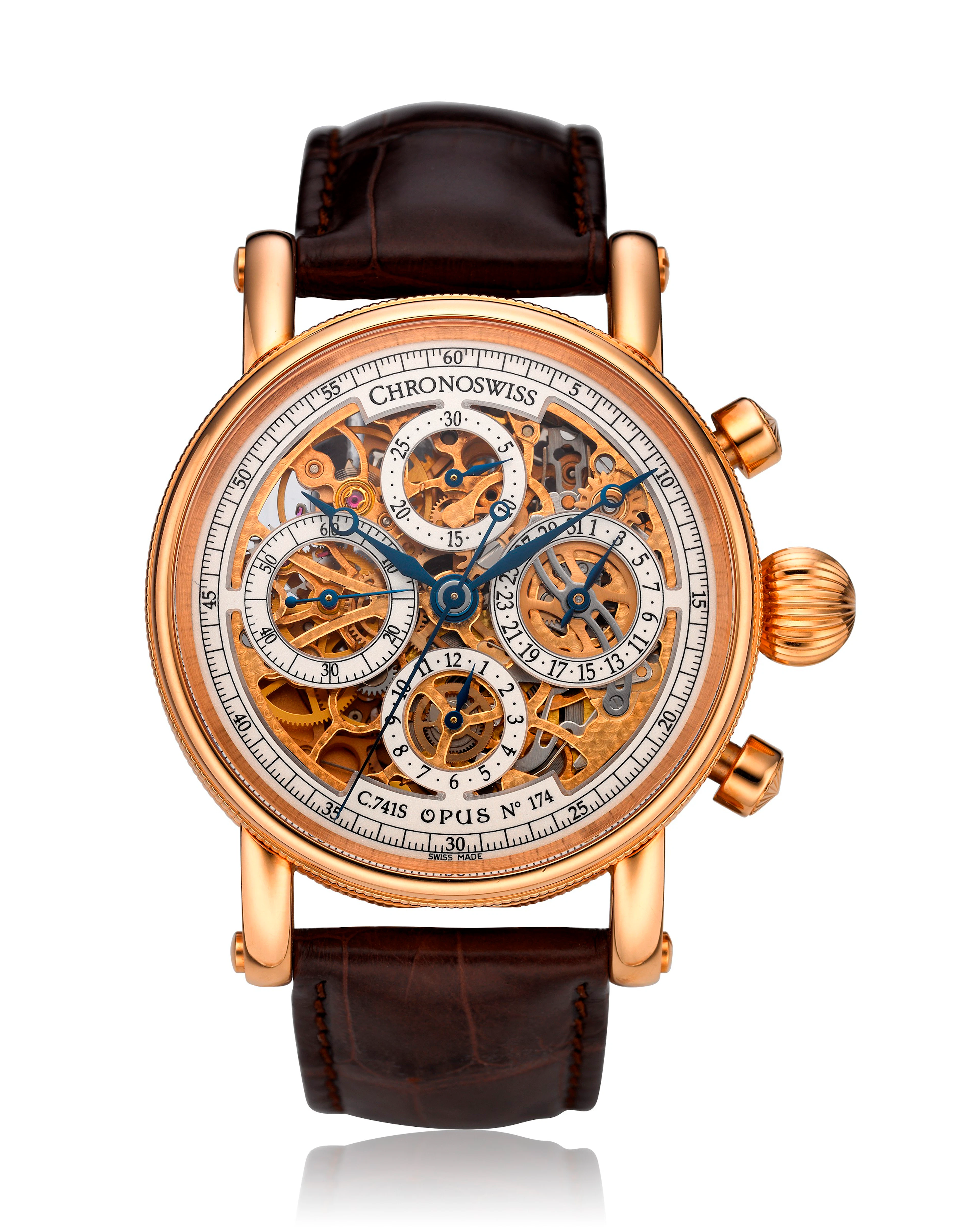 CHRONOSWISS, 18K GRAND OPUS SKELETONIZED CHRONOGRAPH, REF. CH 7541