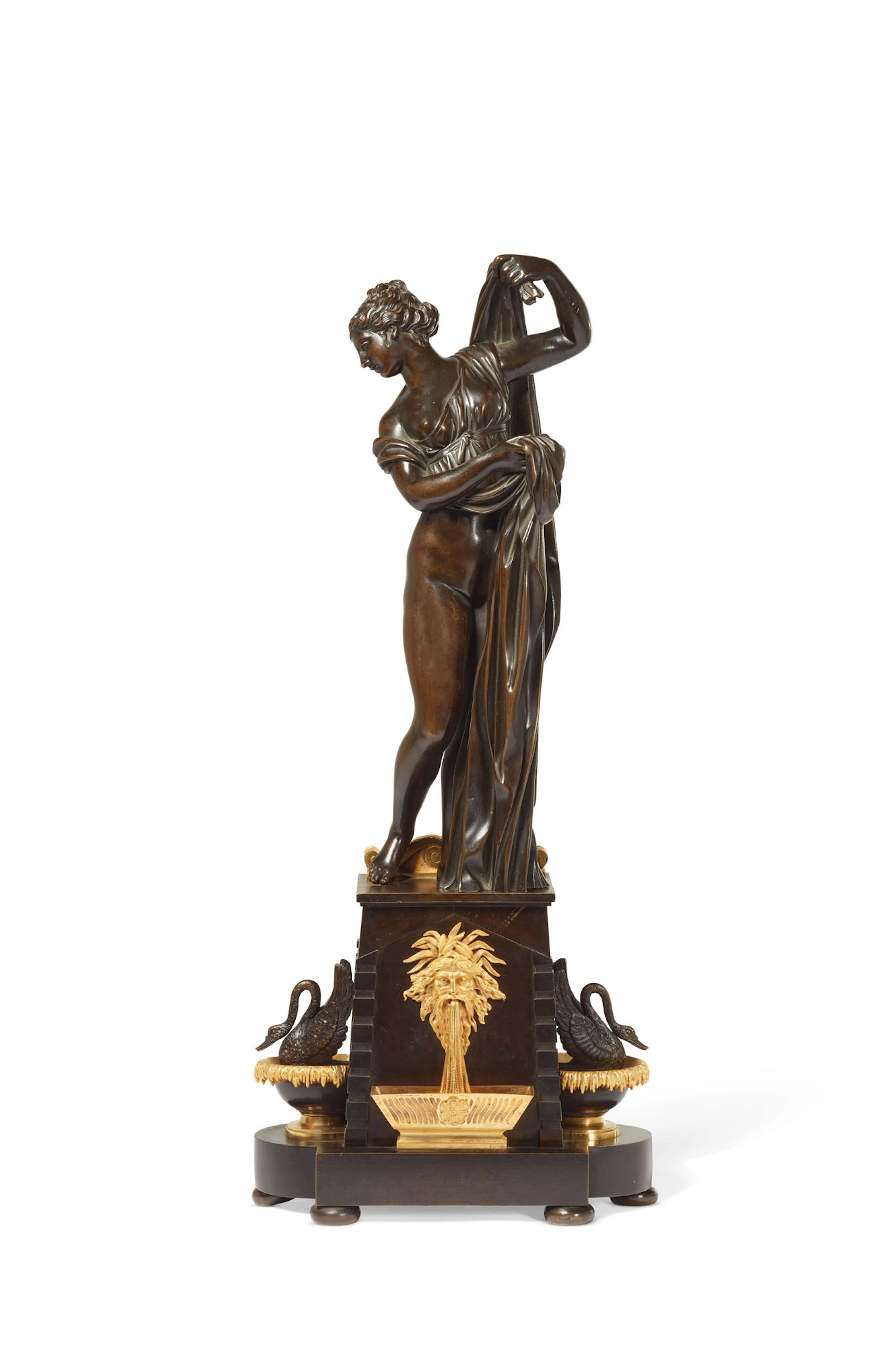 FIGURE EN BRONZE PATINE D'UNE VENUS CALLIPYGE D'EPOQUE RESTAURATION