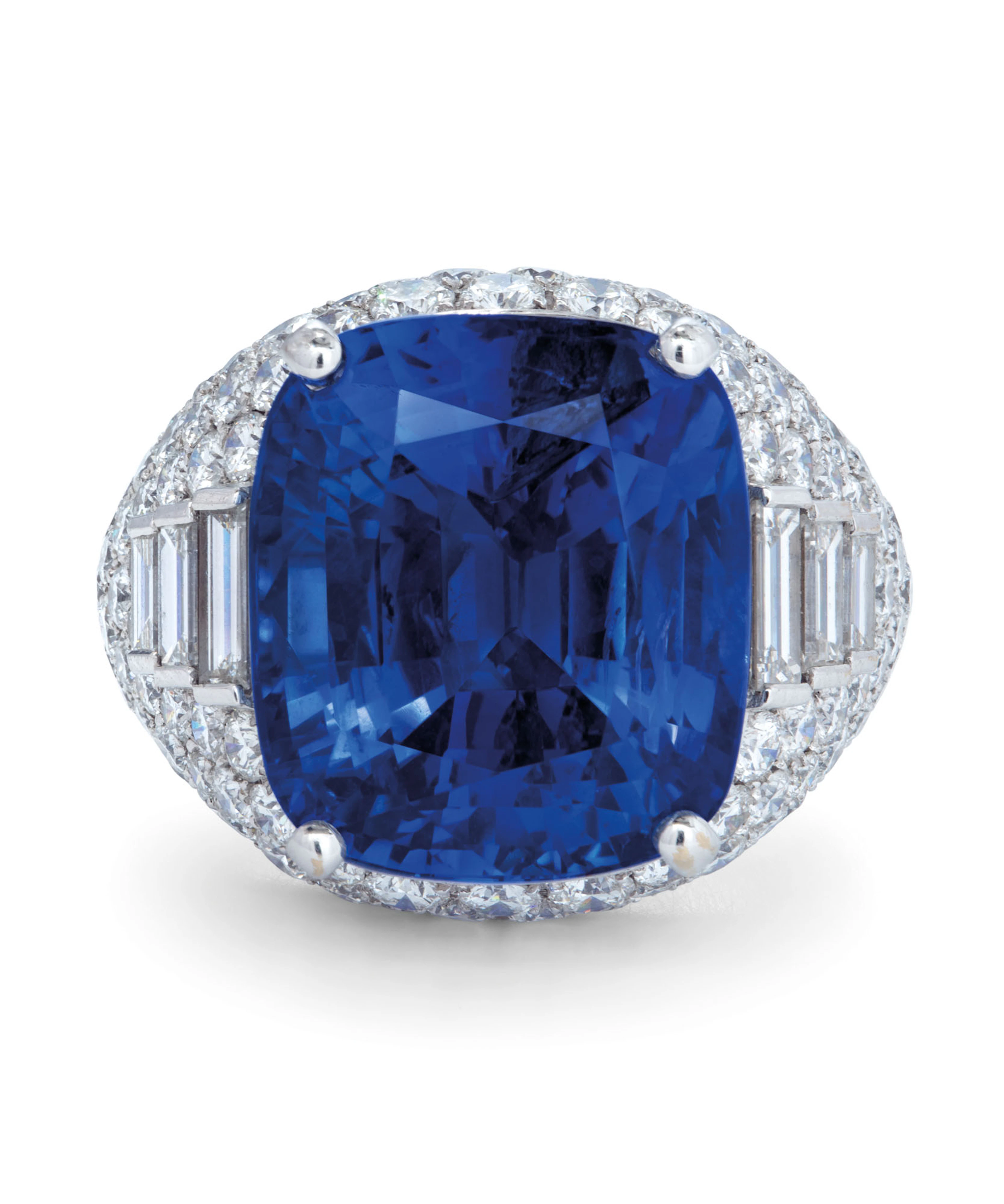 SAPPHIRE AND DIAMOND 'TROMBINO' RING, BULGARI