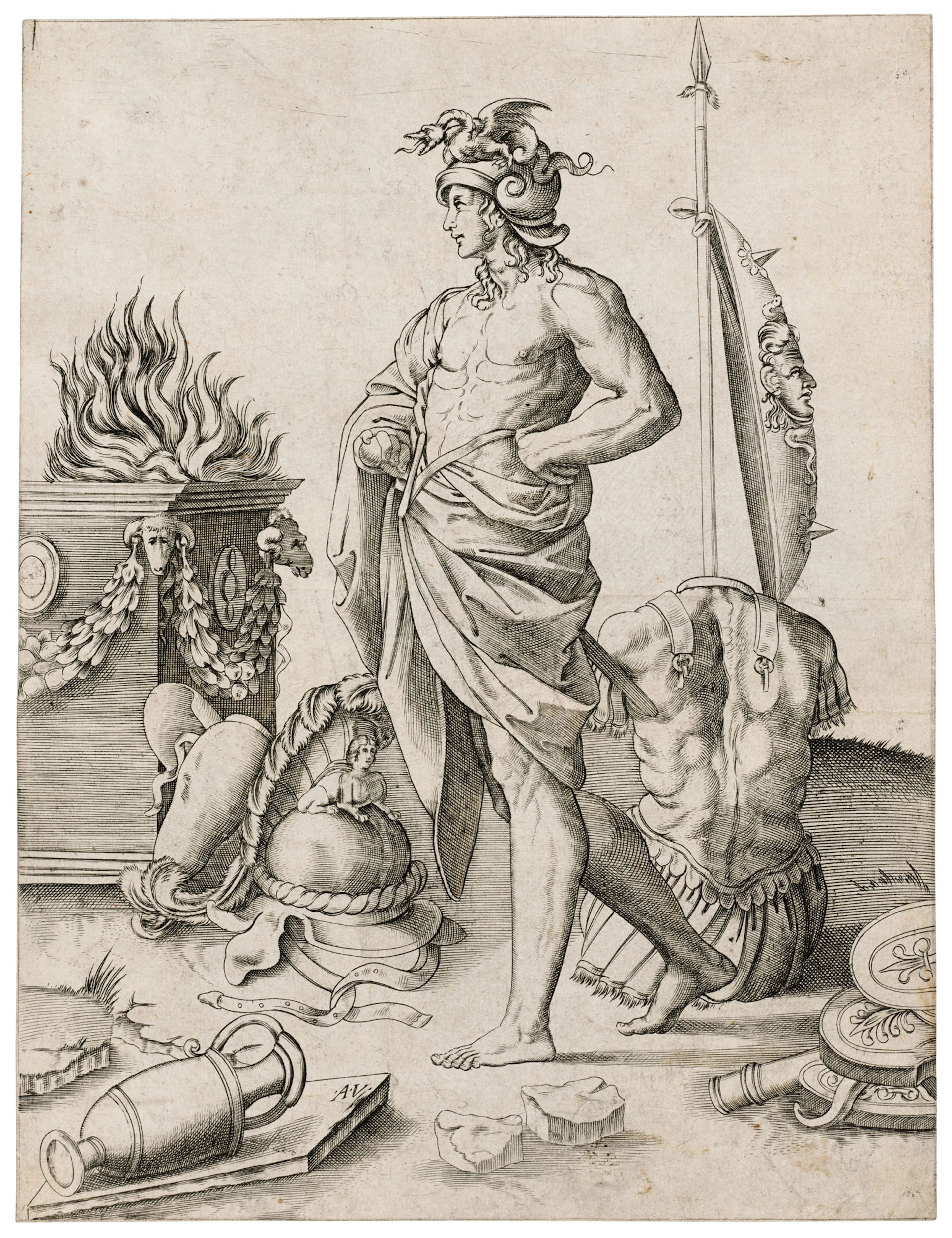 AGOSTINO VENEZIANO (1490-1540) AFTER RAPHAEL (1483-1520)