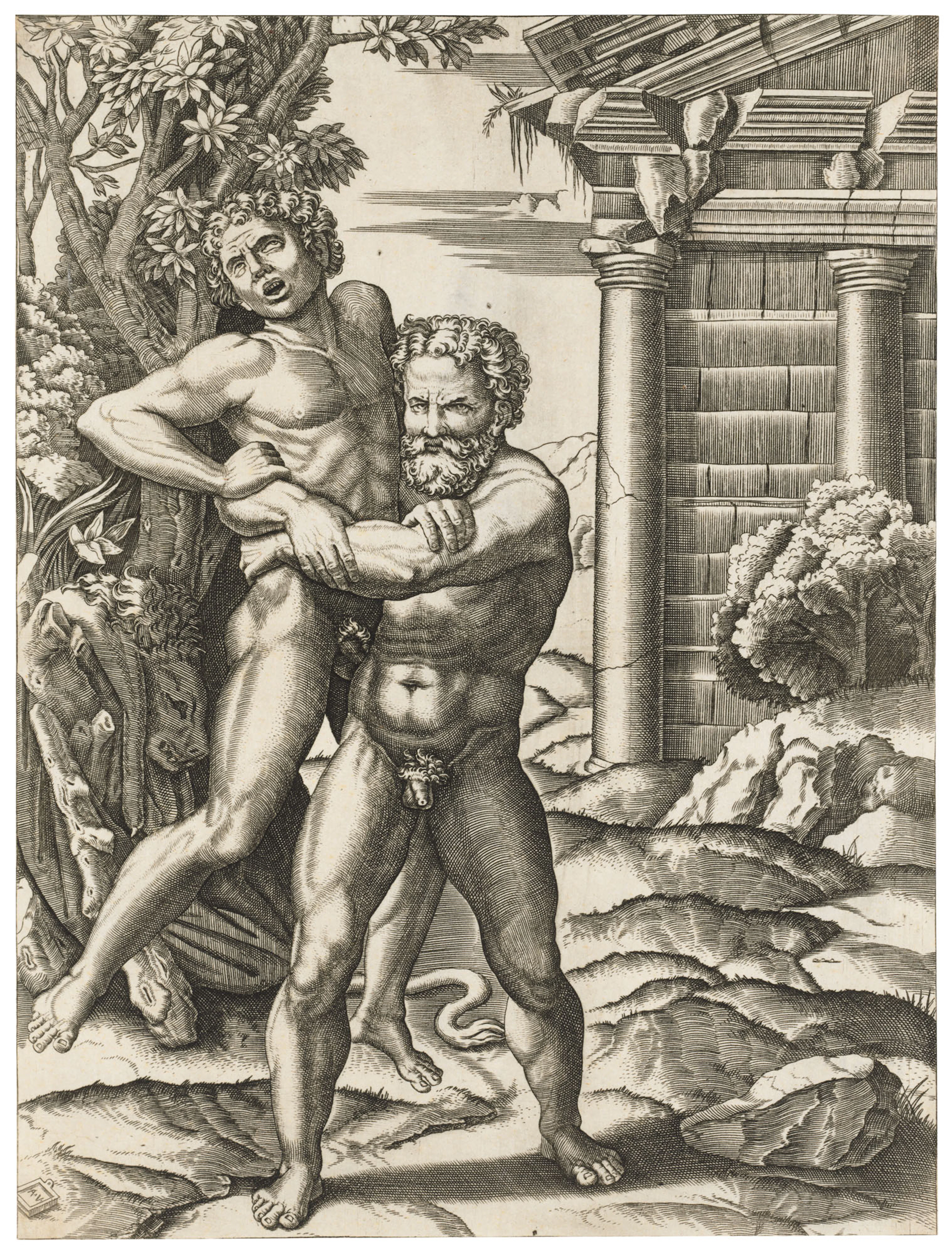 AGOSTINO VENEZIANO (1490-1540) AFTER MARCANTONIO RAIMONDI...