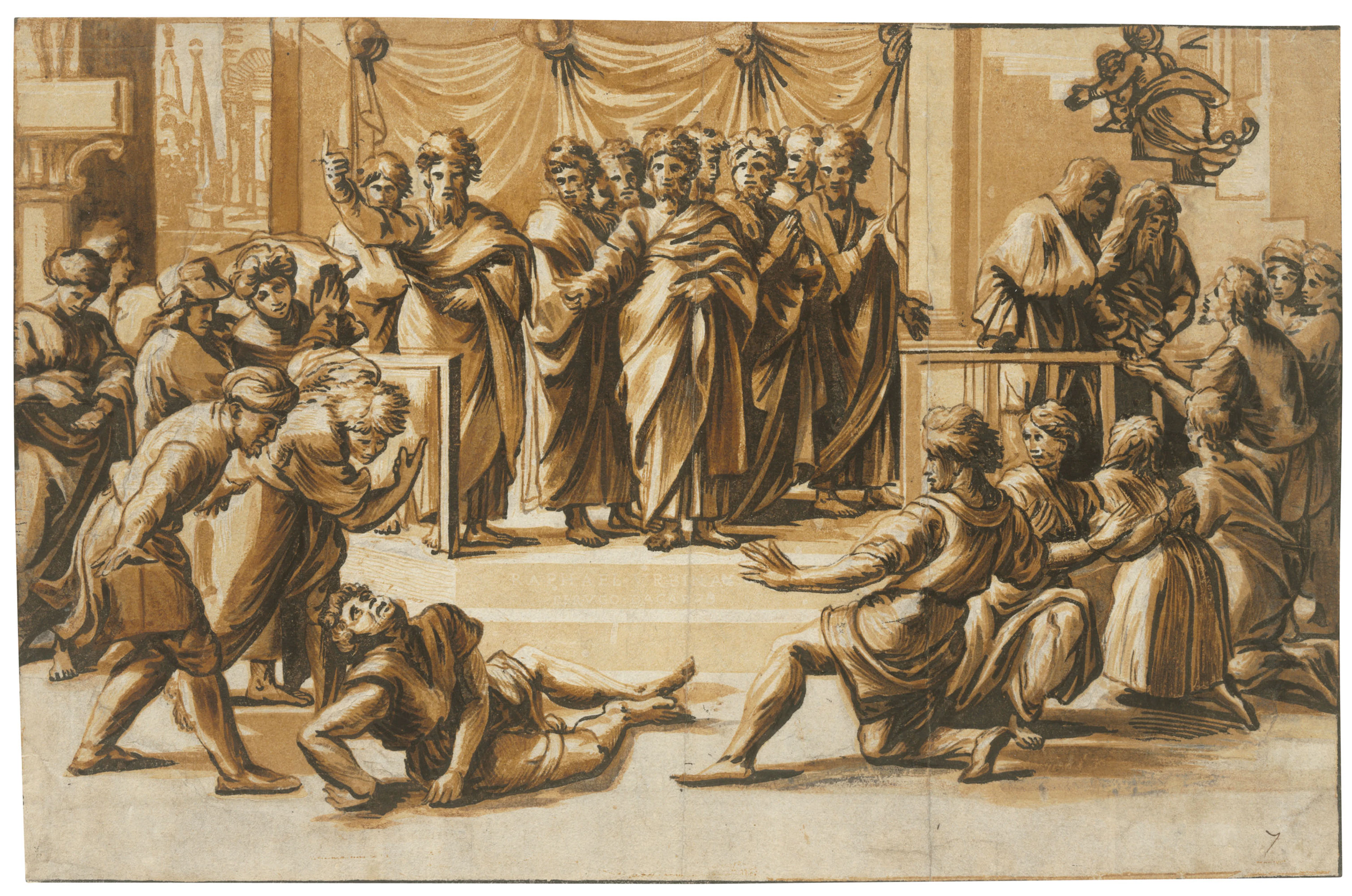 UGO DA CARPI (ACTIVE 1502-32) AFTER AGOSTINO VENEZIANO...