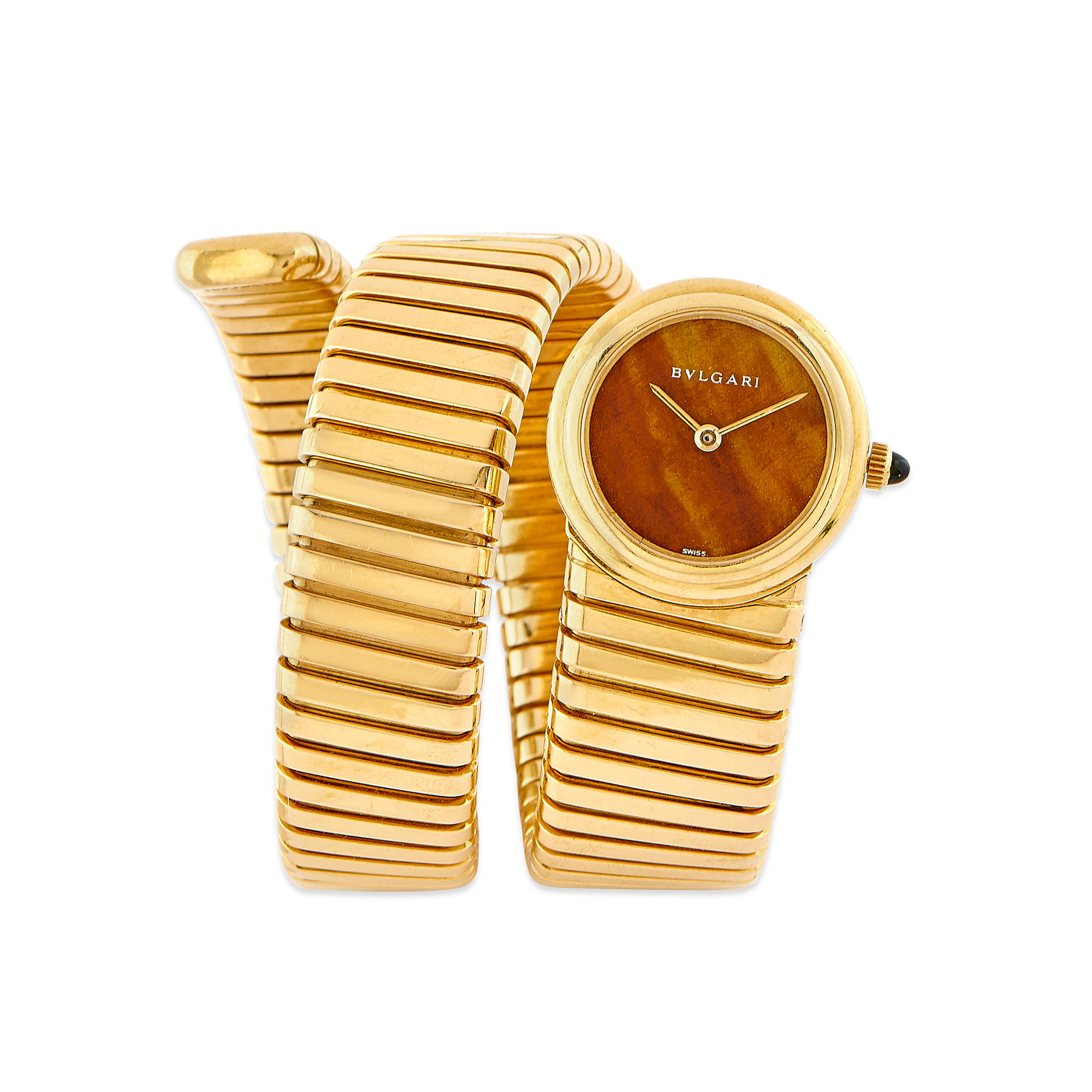 OROLOGIO 'TUBOGAS' CON OCCHIO DI TIGRE, BULGARI