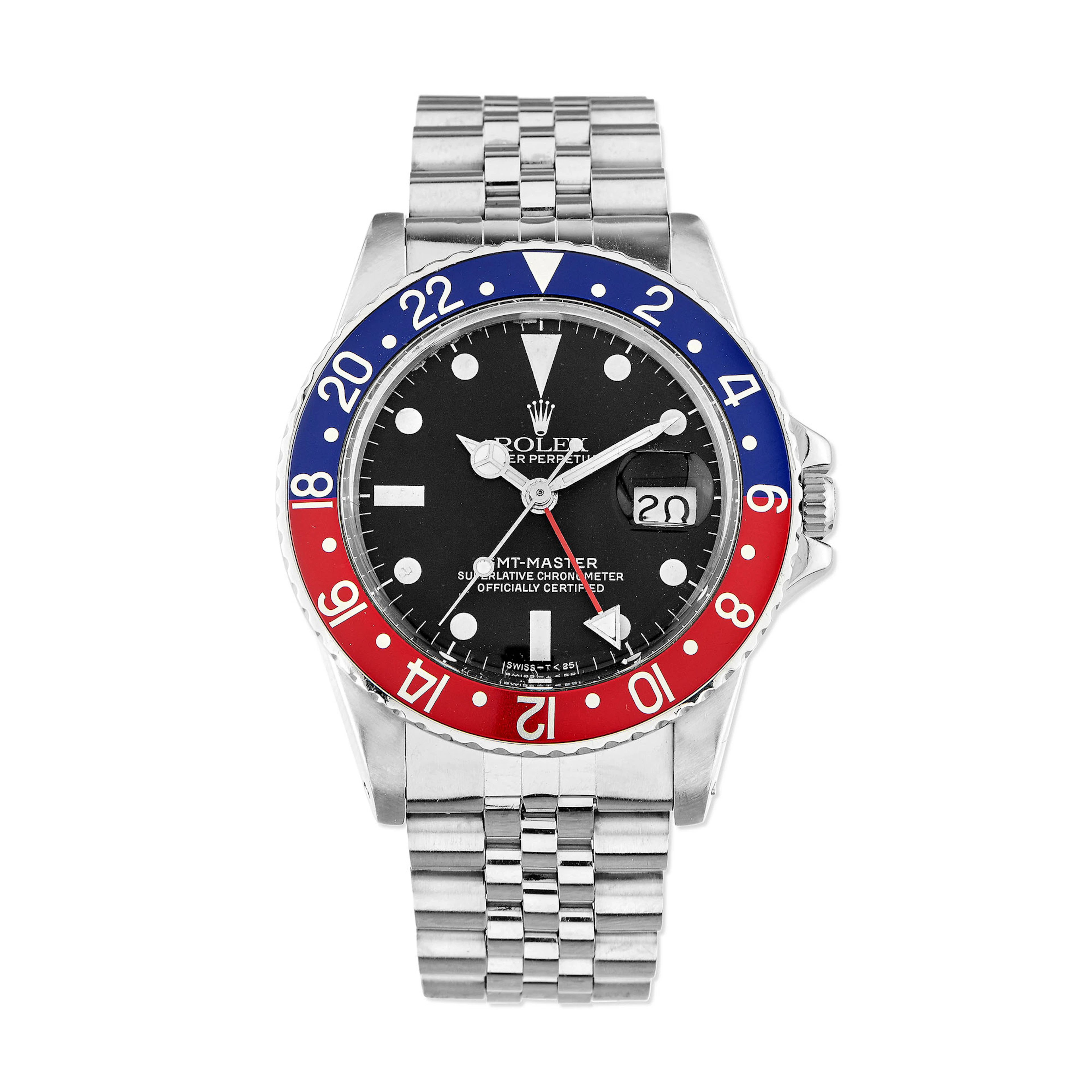 ROLEX , OROLOGIO DA POLSO “PEPSI” GMT MASTER IN ACCIAIO , REF. 16750