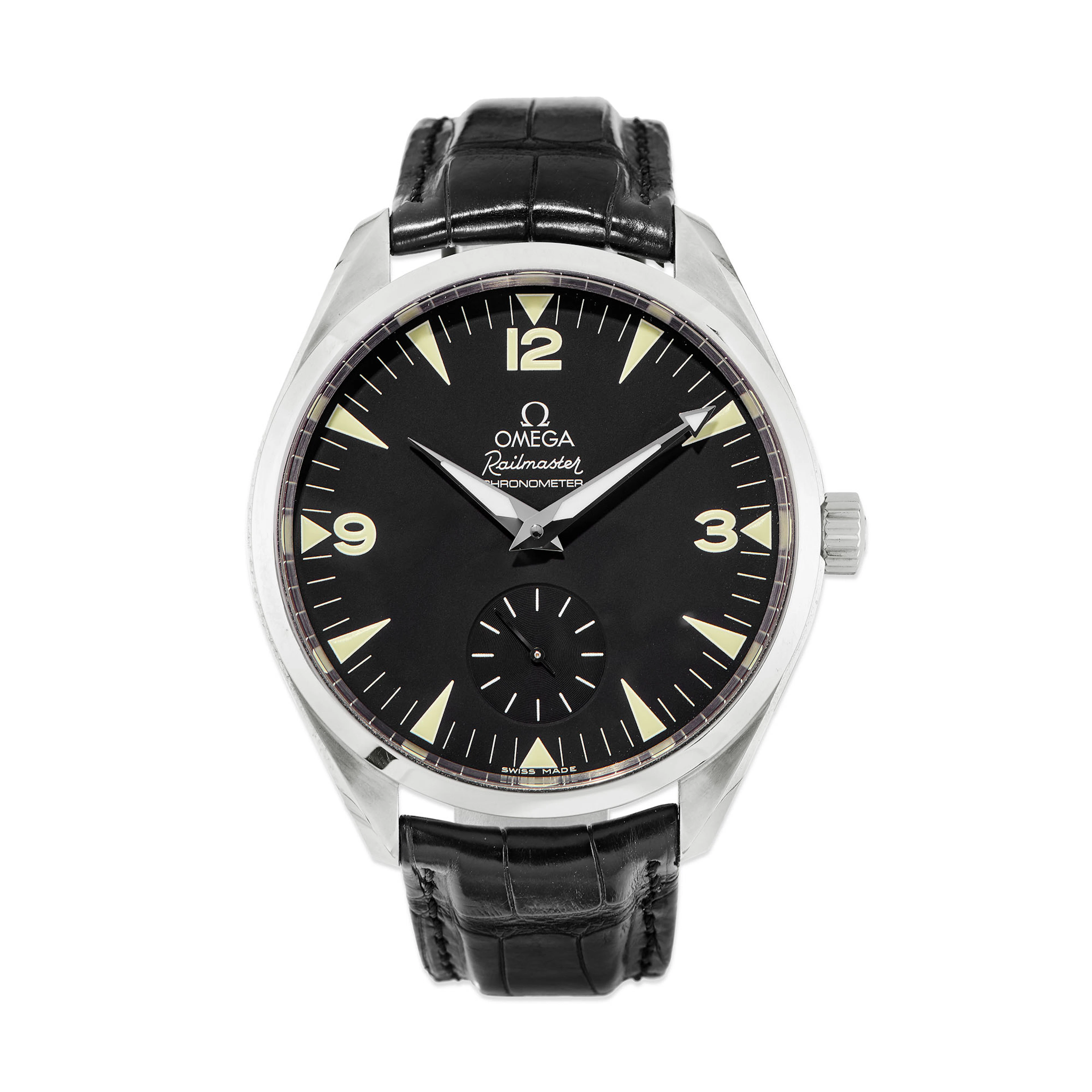 OMEGA, OROLOGIO DA POLSO SEAMASTER RAILMASTER XXL IN ACCIAIO REF. 2806.52.32