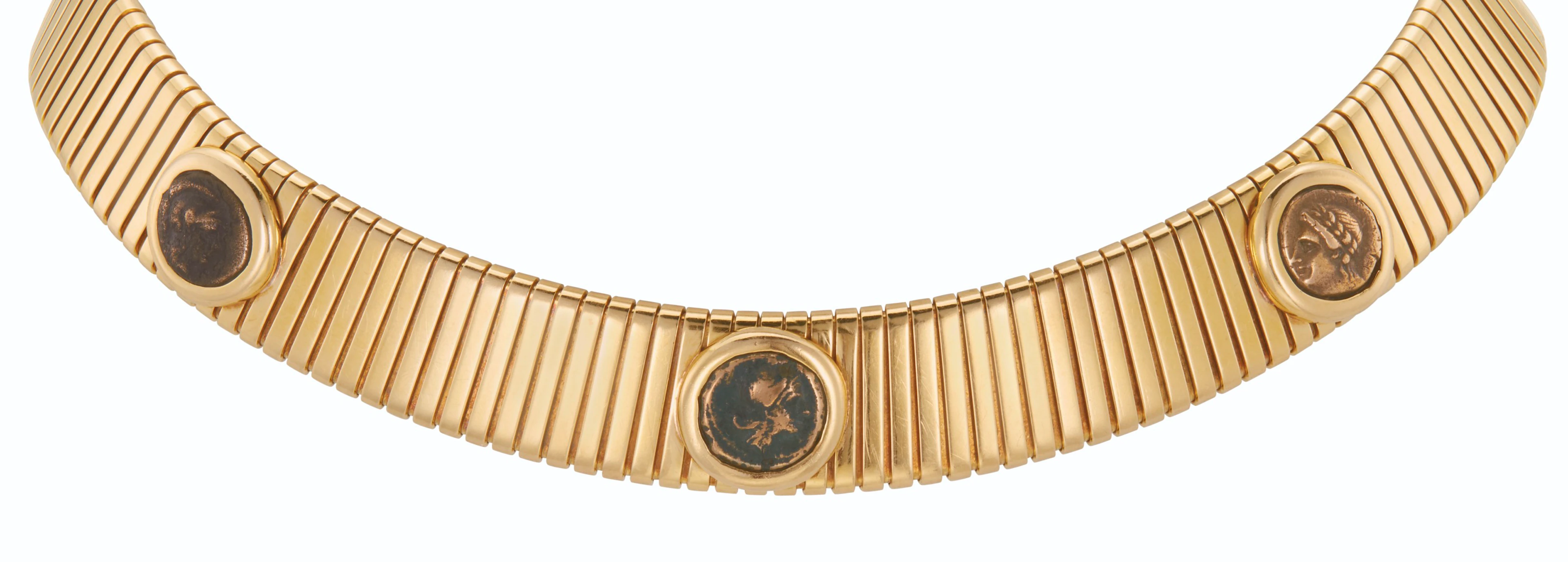 BULGARI GOLD AND COIN 'MONETE' NECKLACE