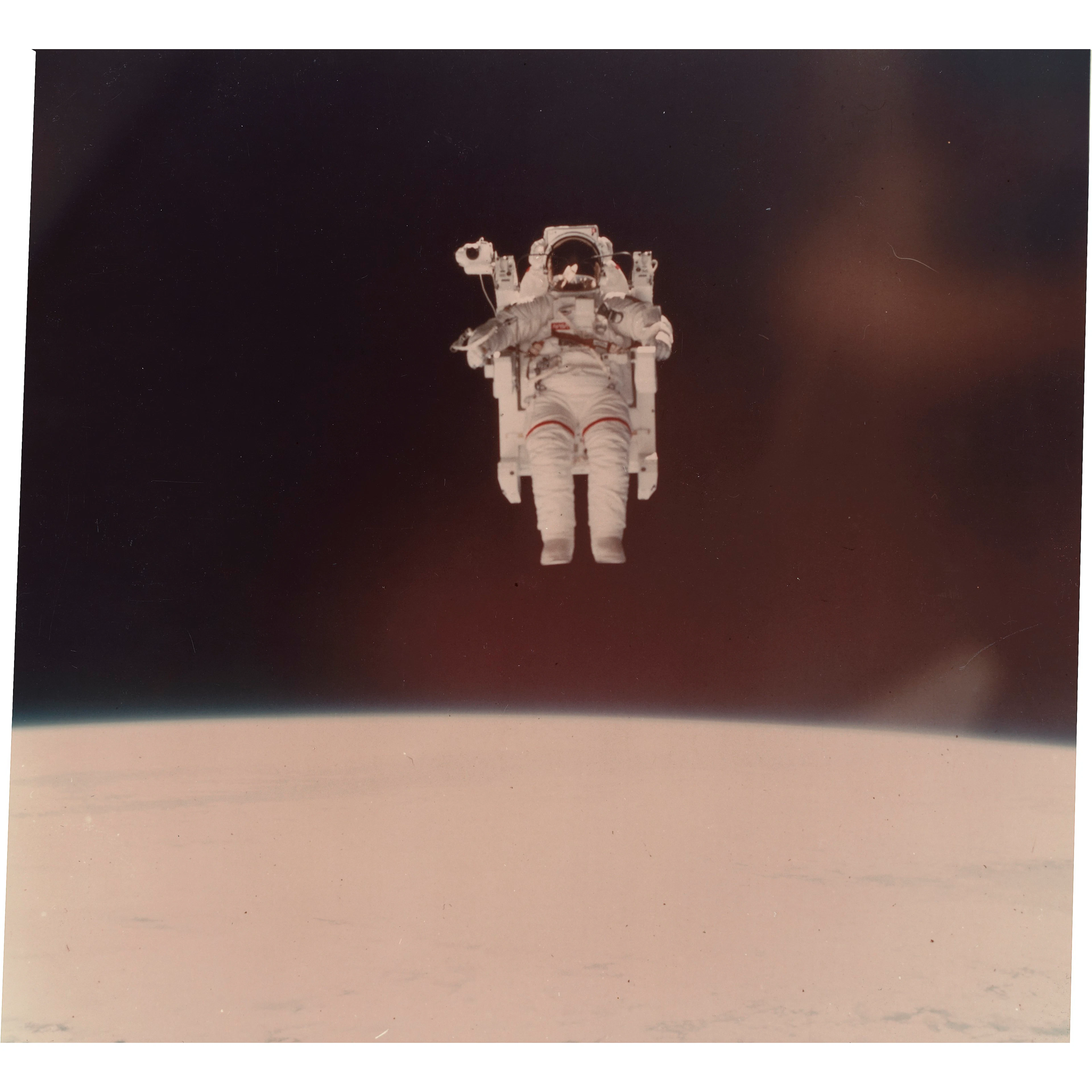 THE FIRST UNTETHERED SPACE FLIGHT: ASTRONAUT BRUCE...