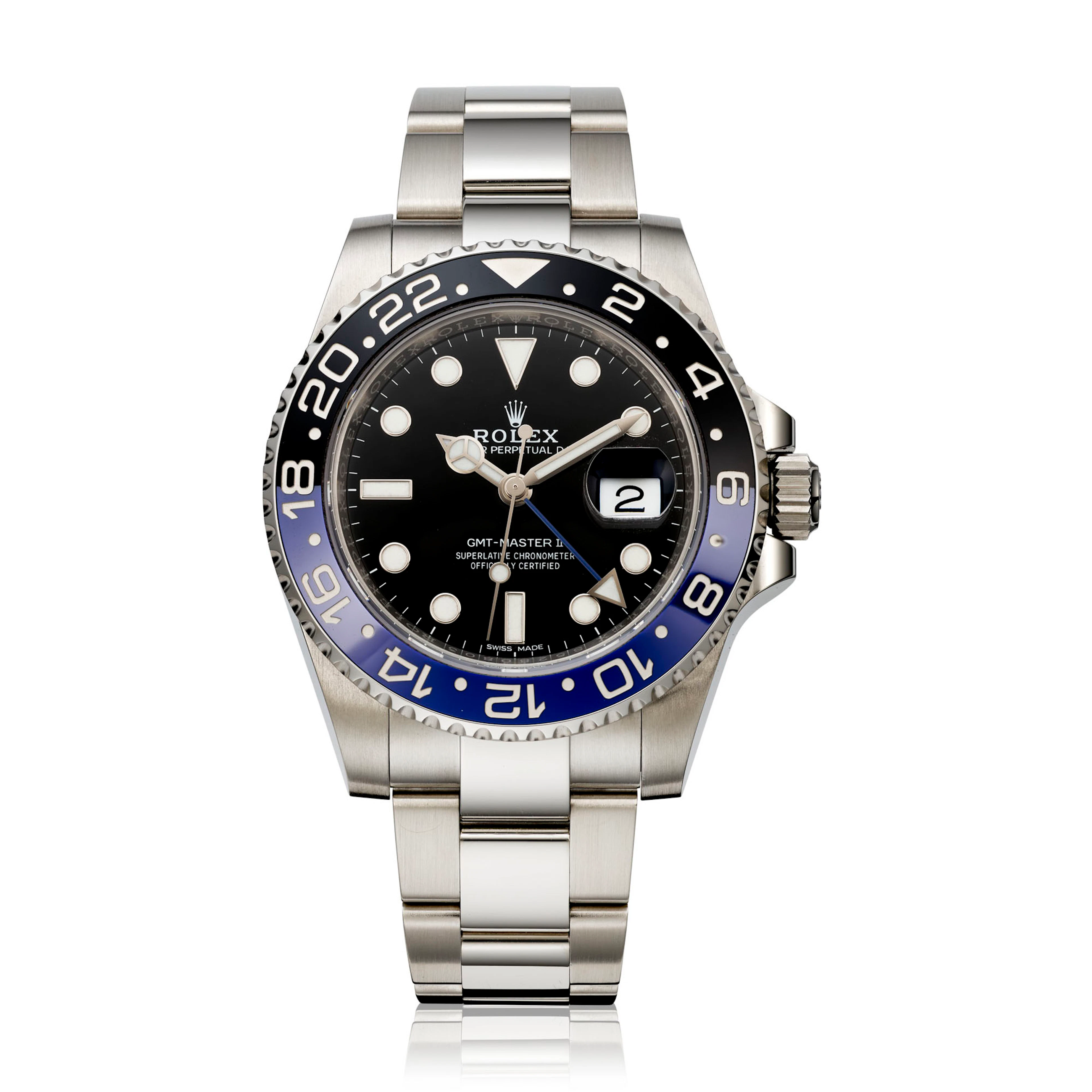 ROLEX, STAINLESS STEEL GMT-MASTER II 'BATMAN' MADE FOR THE SULTANATE OF OMAN