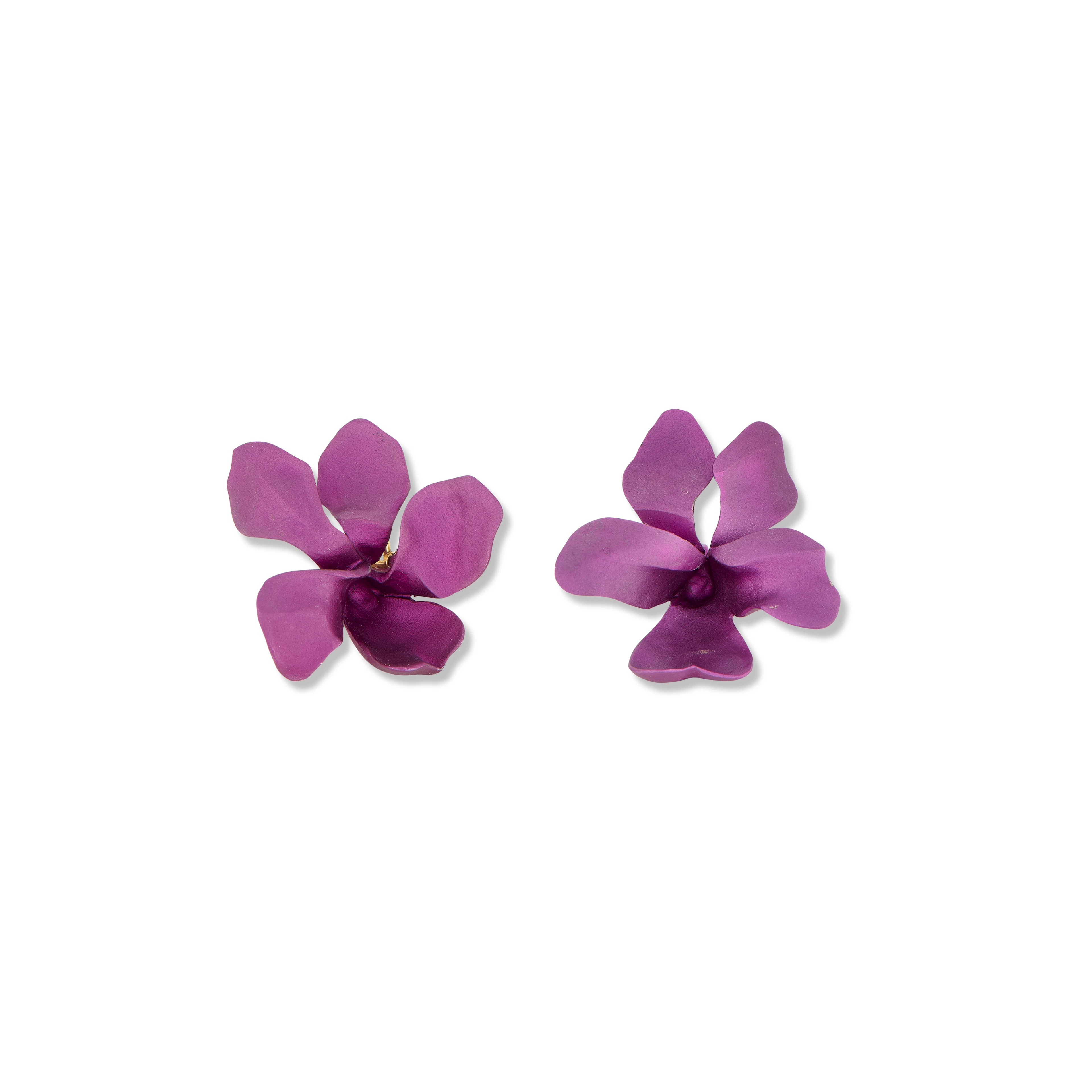 JAR ALUMINUM 'VIOLET' EARRINGS