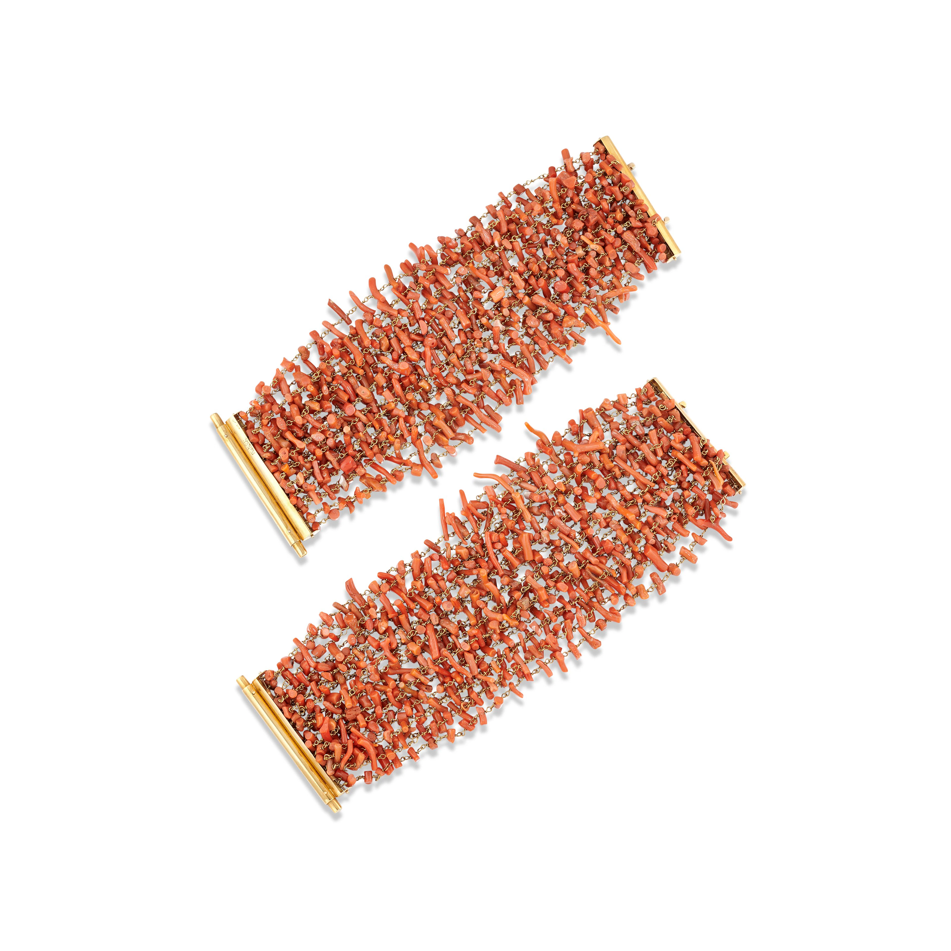 ANGELA PINTALDI CORAL BRACELETS