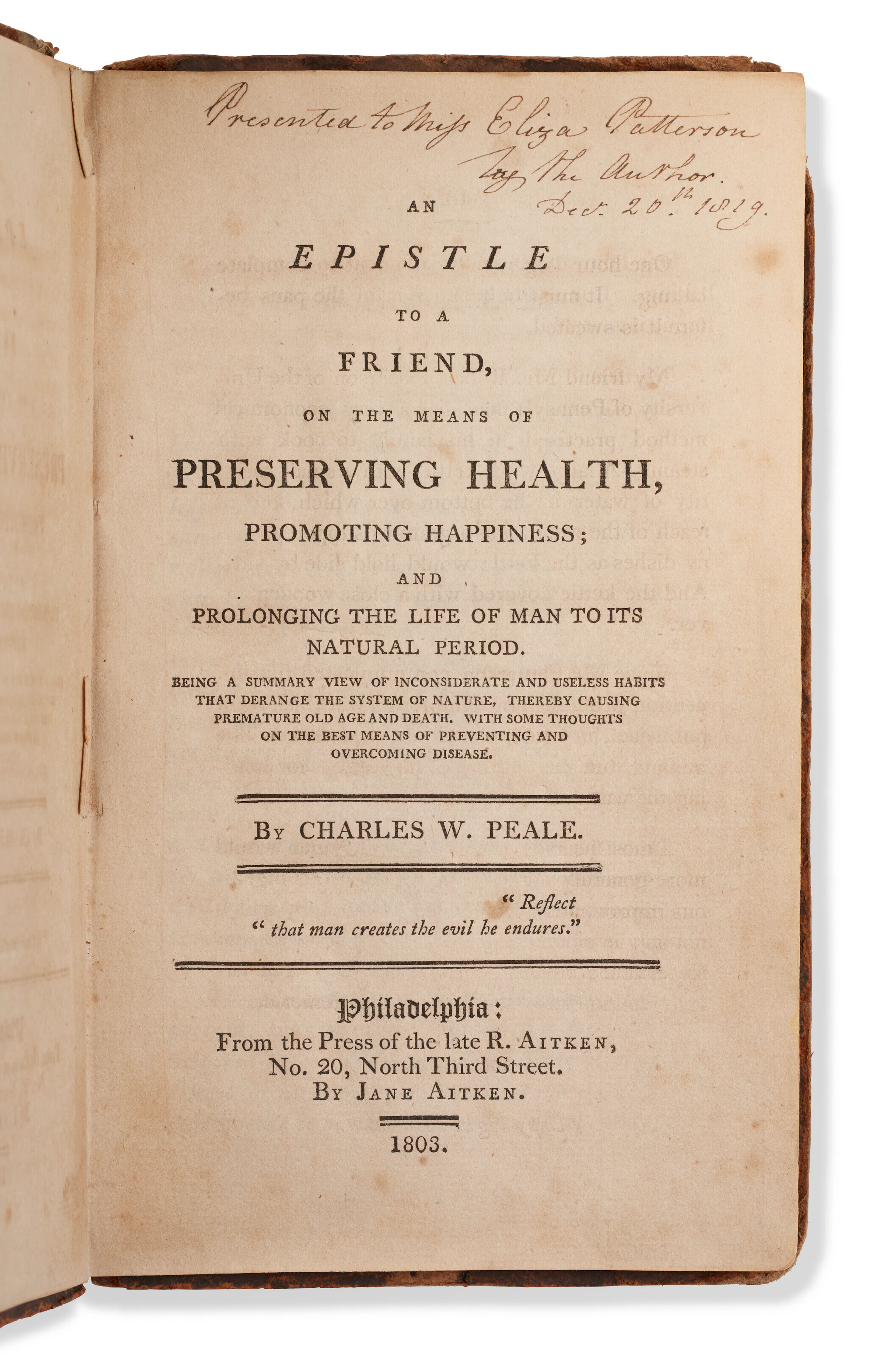 An Epistle to a Friend