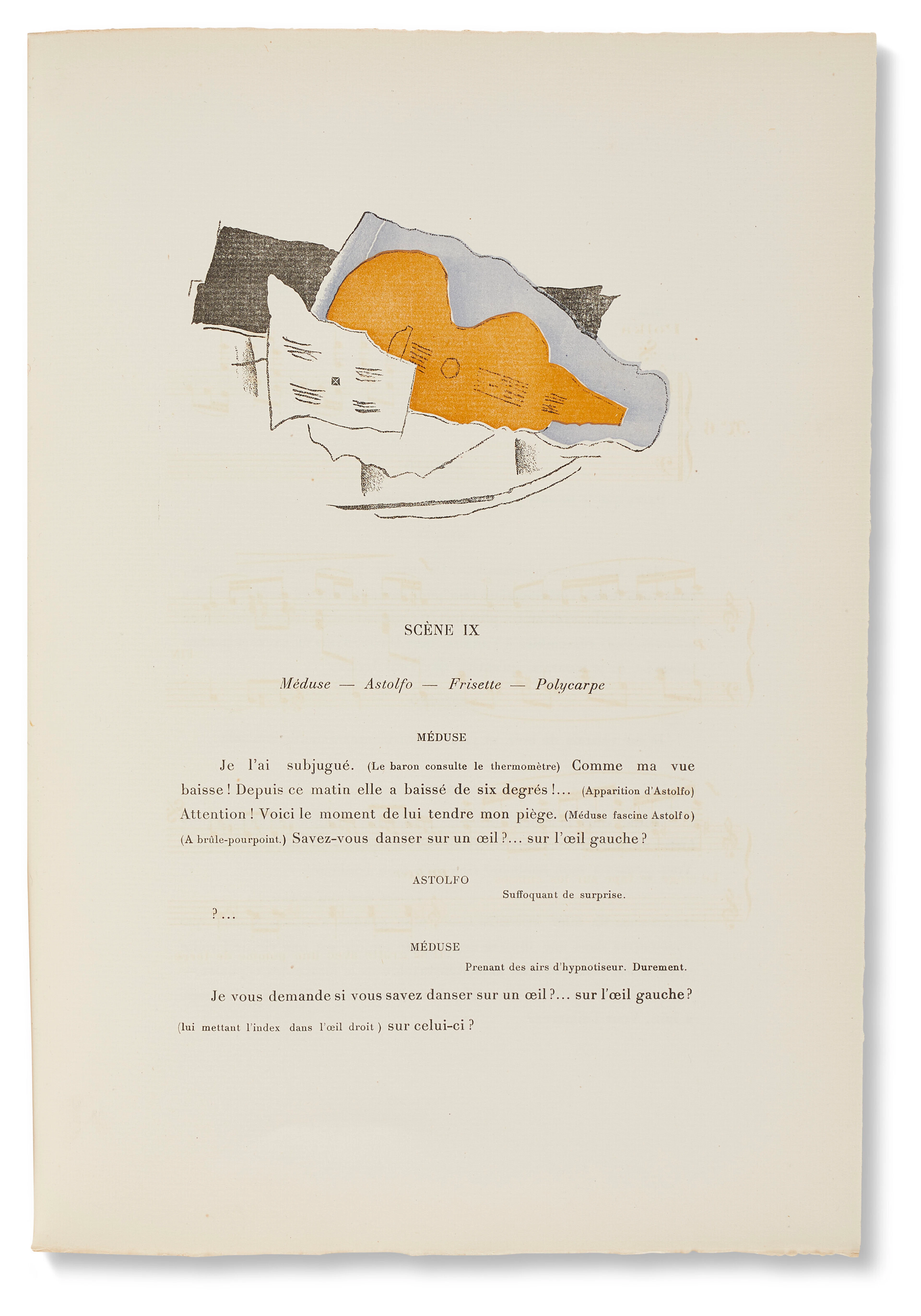 BRAQUE, Georges (1882-1963) et Erik SATIE (1866-1925)