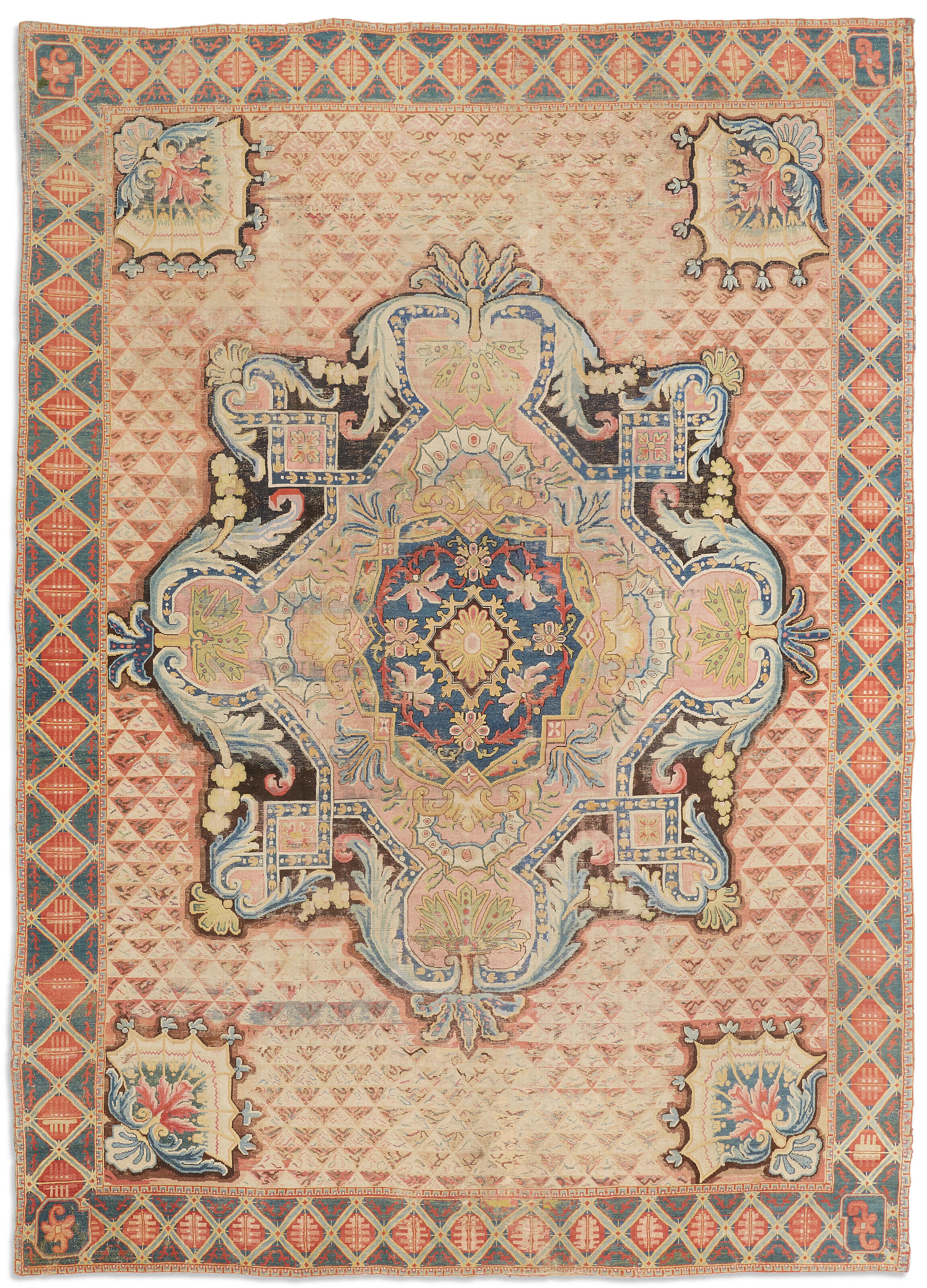 TAPIS AUBUSSON, D'ÉPOQUE LOUIS XV