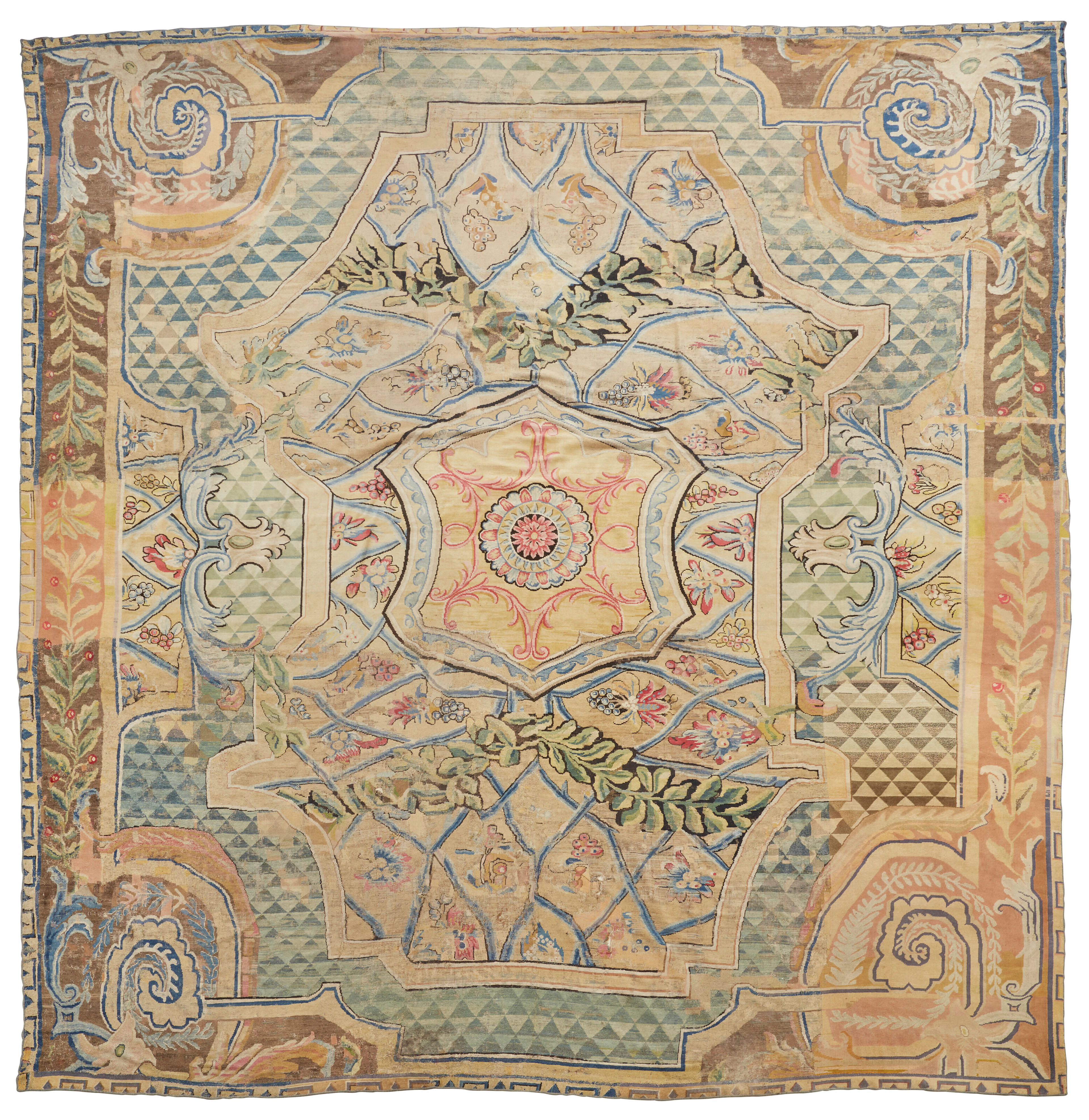 GRAND TAPIS AUBUSSON, D'ÉPOQUE LOUIS XV