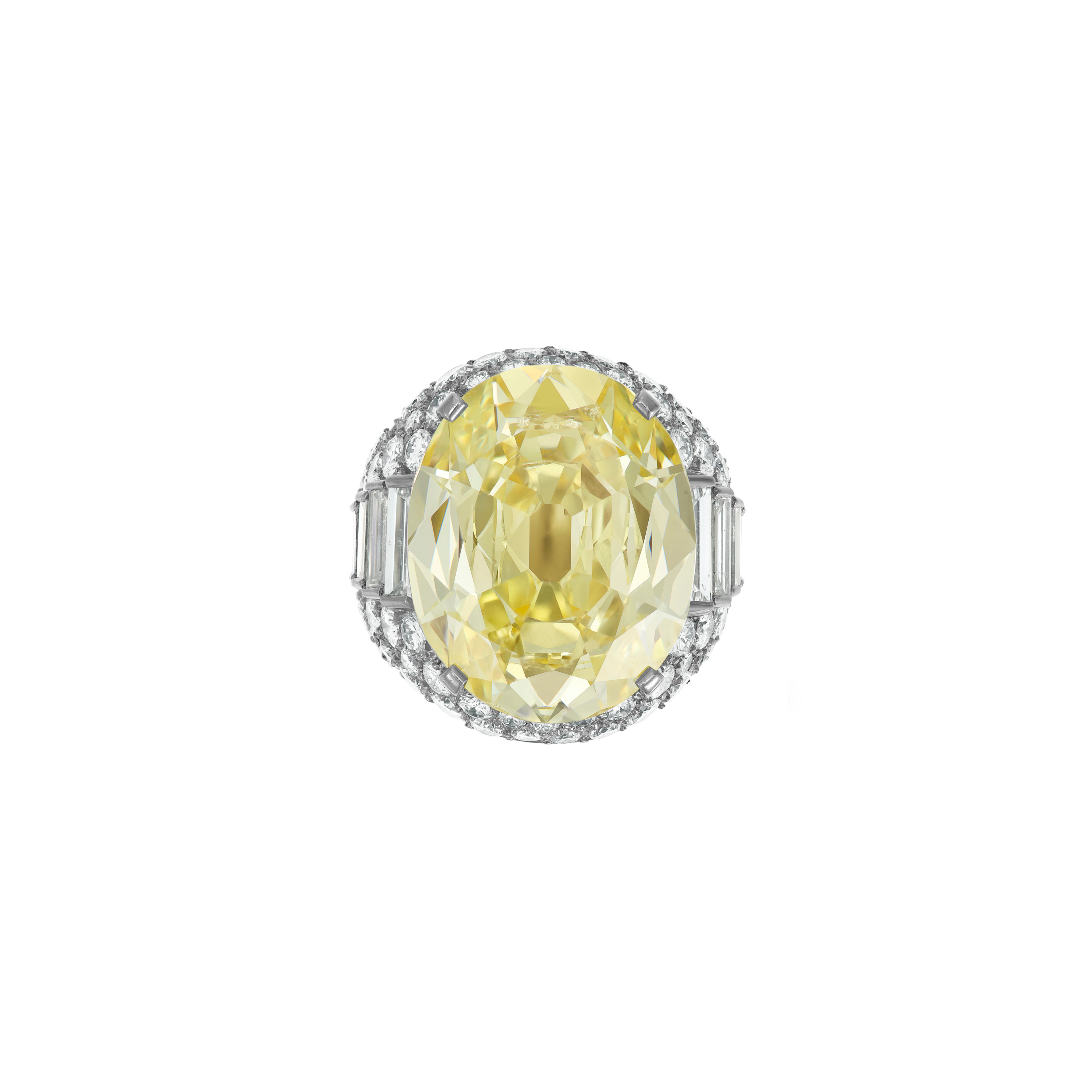 BULGARI COLORED DIAMOND AND DIAMOND 'TROMBINO' RING