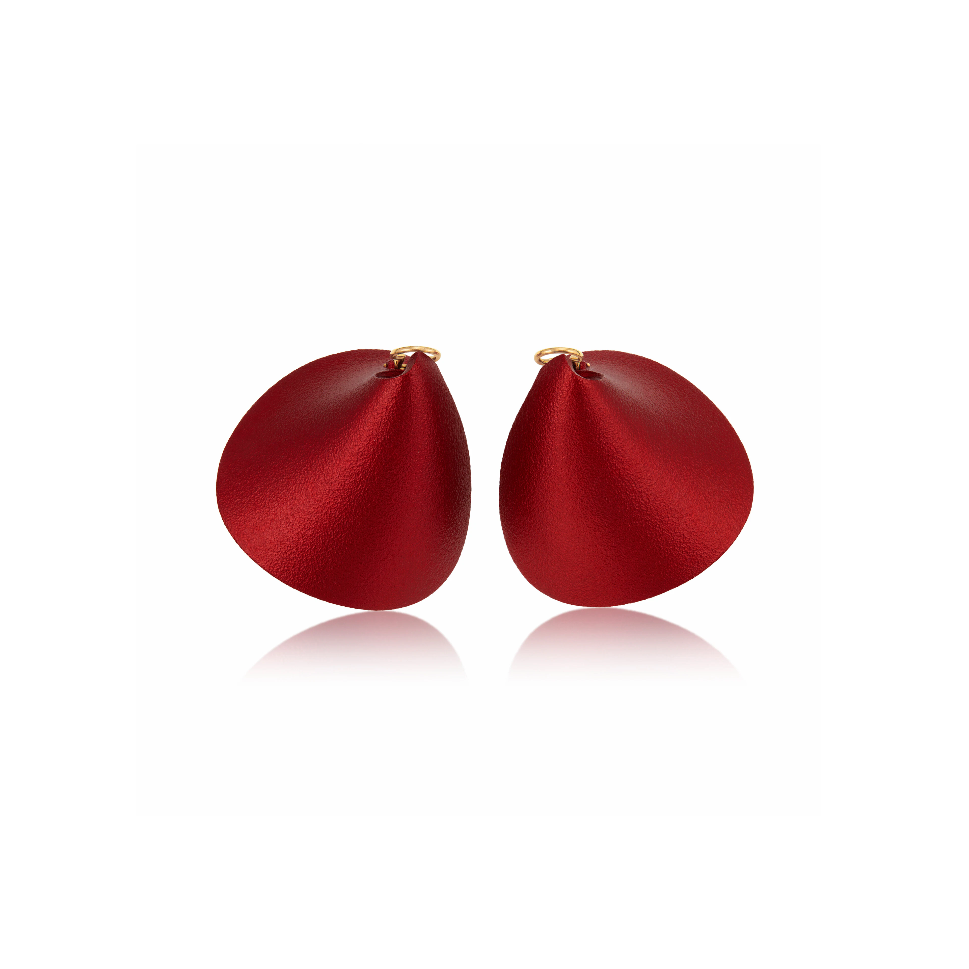 NO RESERVE JAR ALUMINUM 'VOILES' EARRINGS