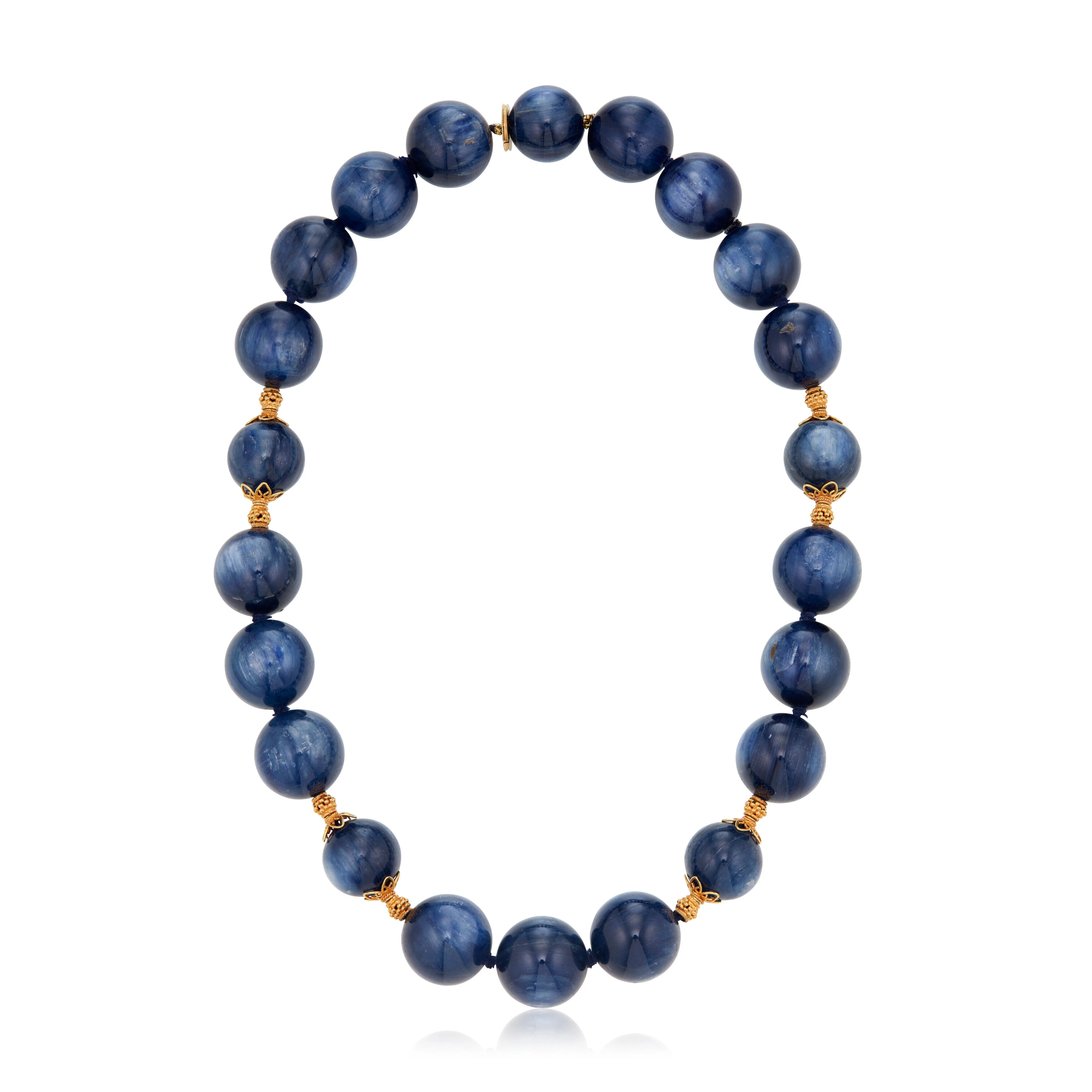 NO RESERVE VERDURA KYANITE AND GOLD NECKLACE