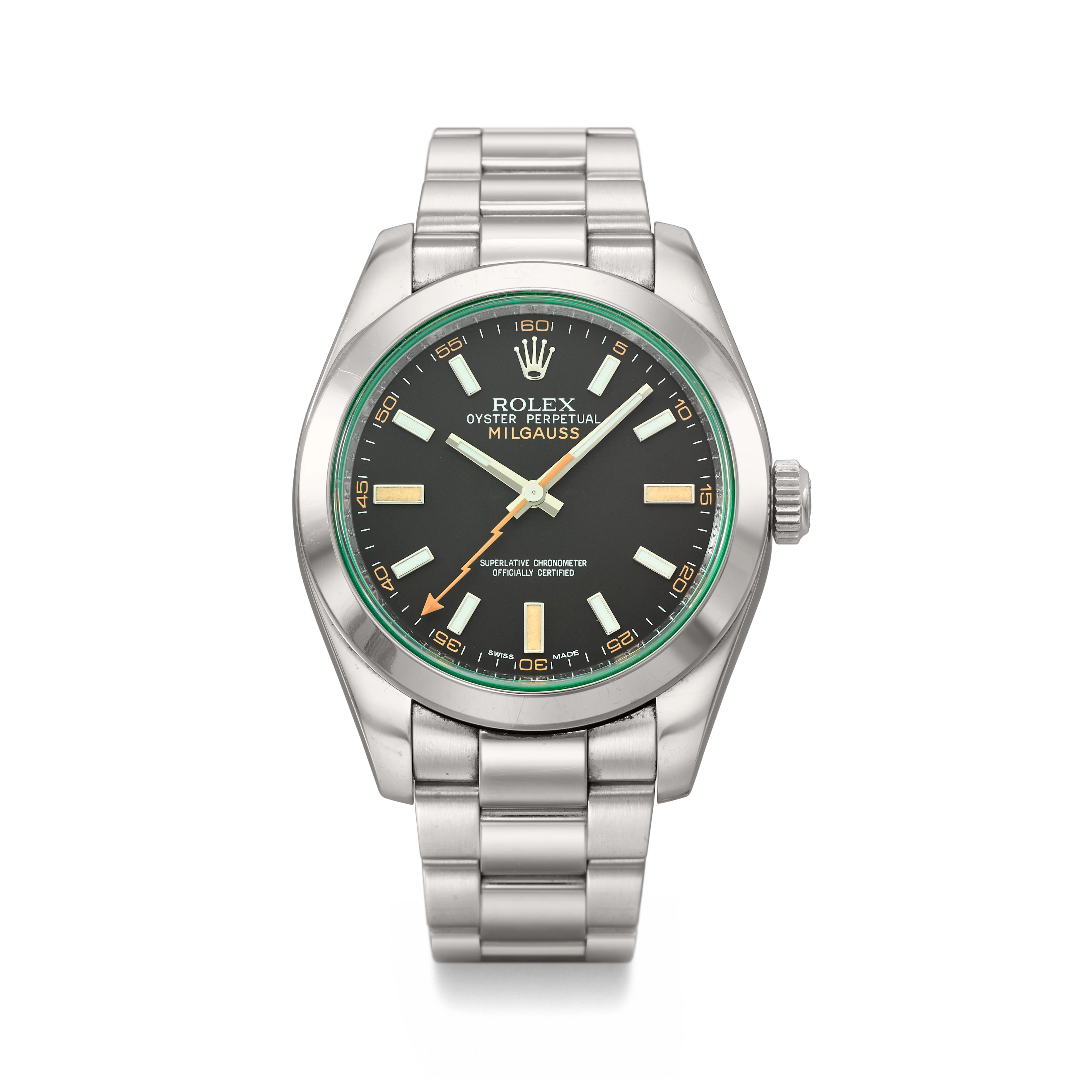 ROLEX. A STAINLESS STEEL AUTOMATIC ANTI-MAGNETIC...
