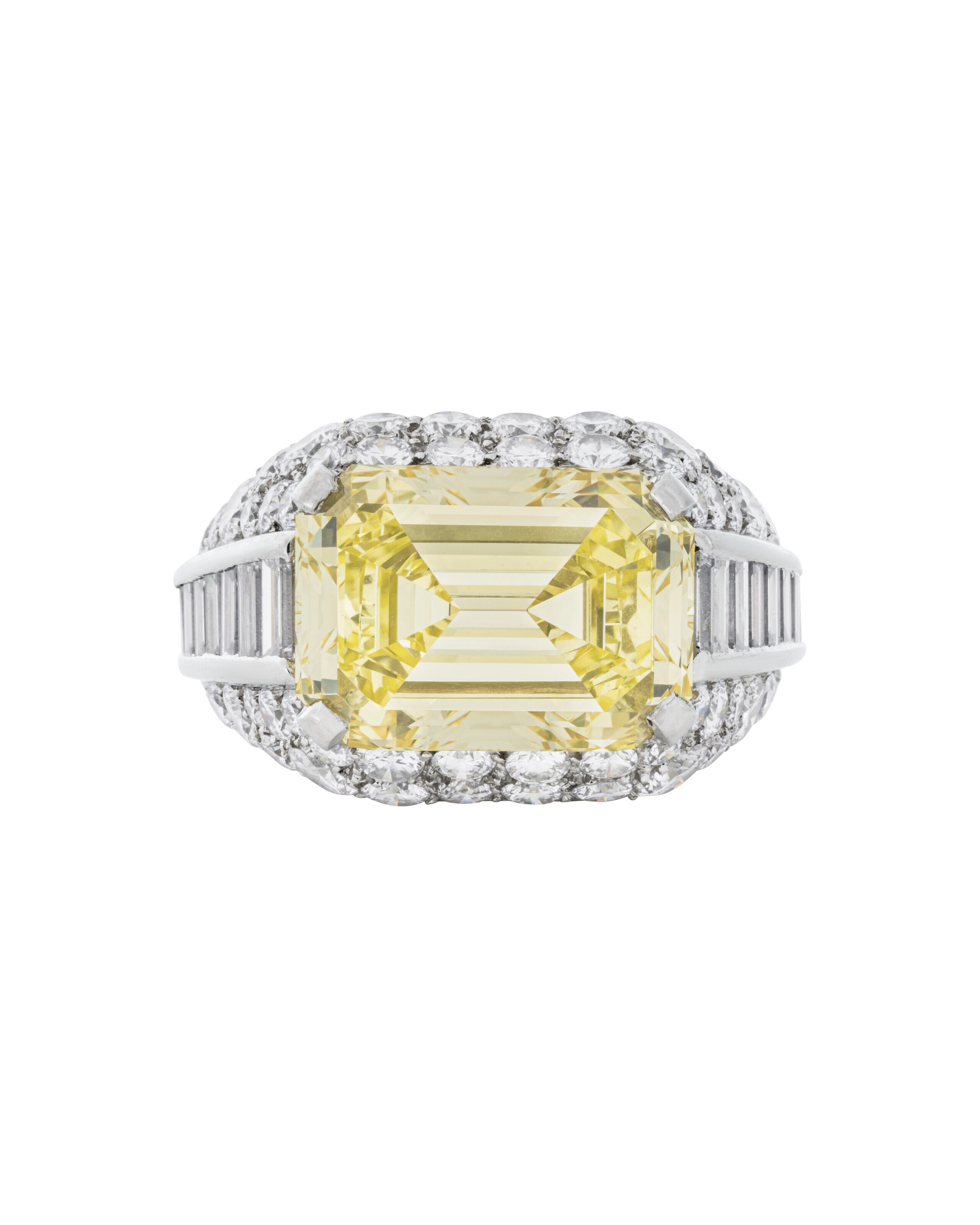 BULGARI COLOURED DIAMOND AND DIAMOND 'TROMBINO' RING
