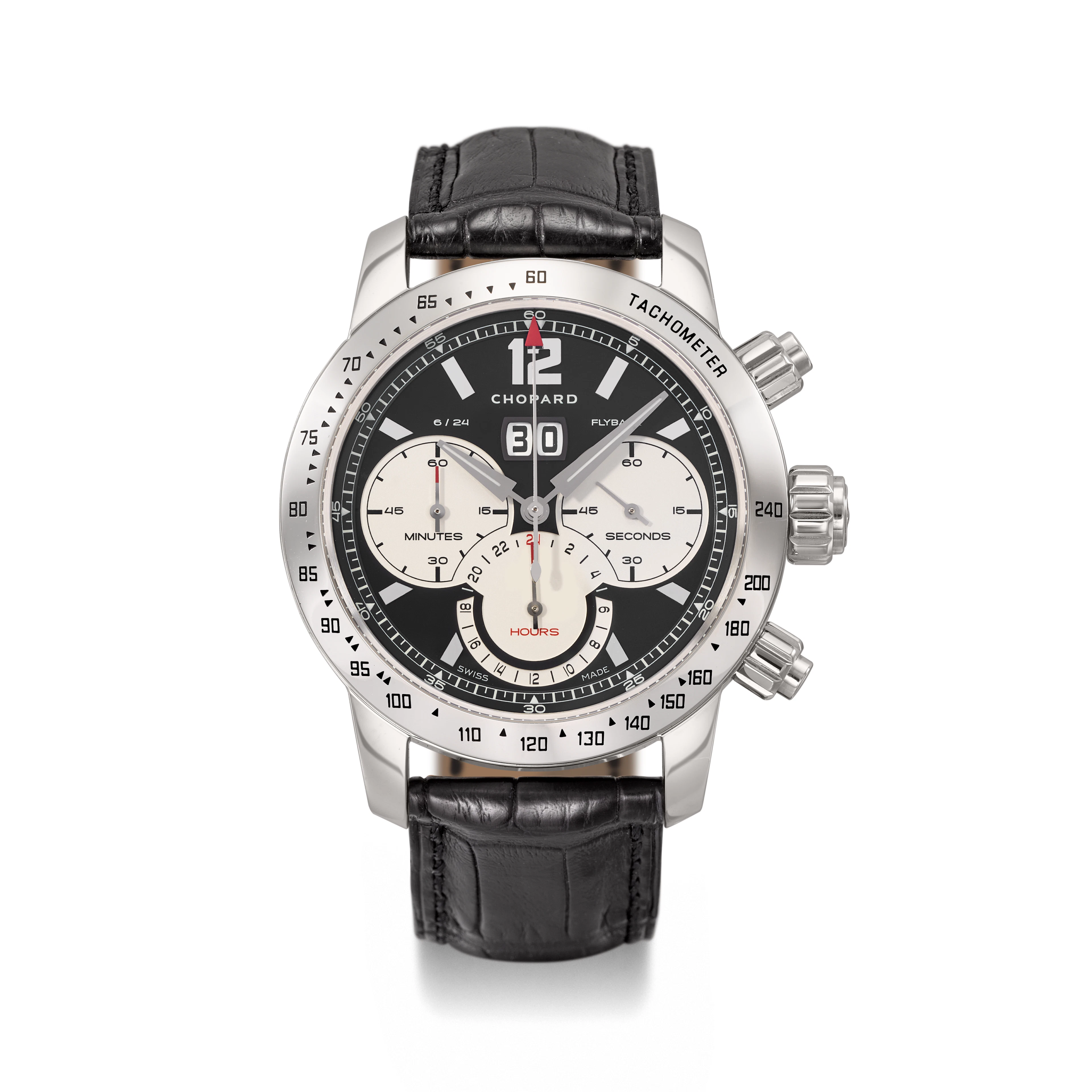 CHOPARD. A VERY RARE AND LARGE STAINLESS STEEL PROTOTYPE...