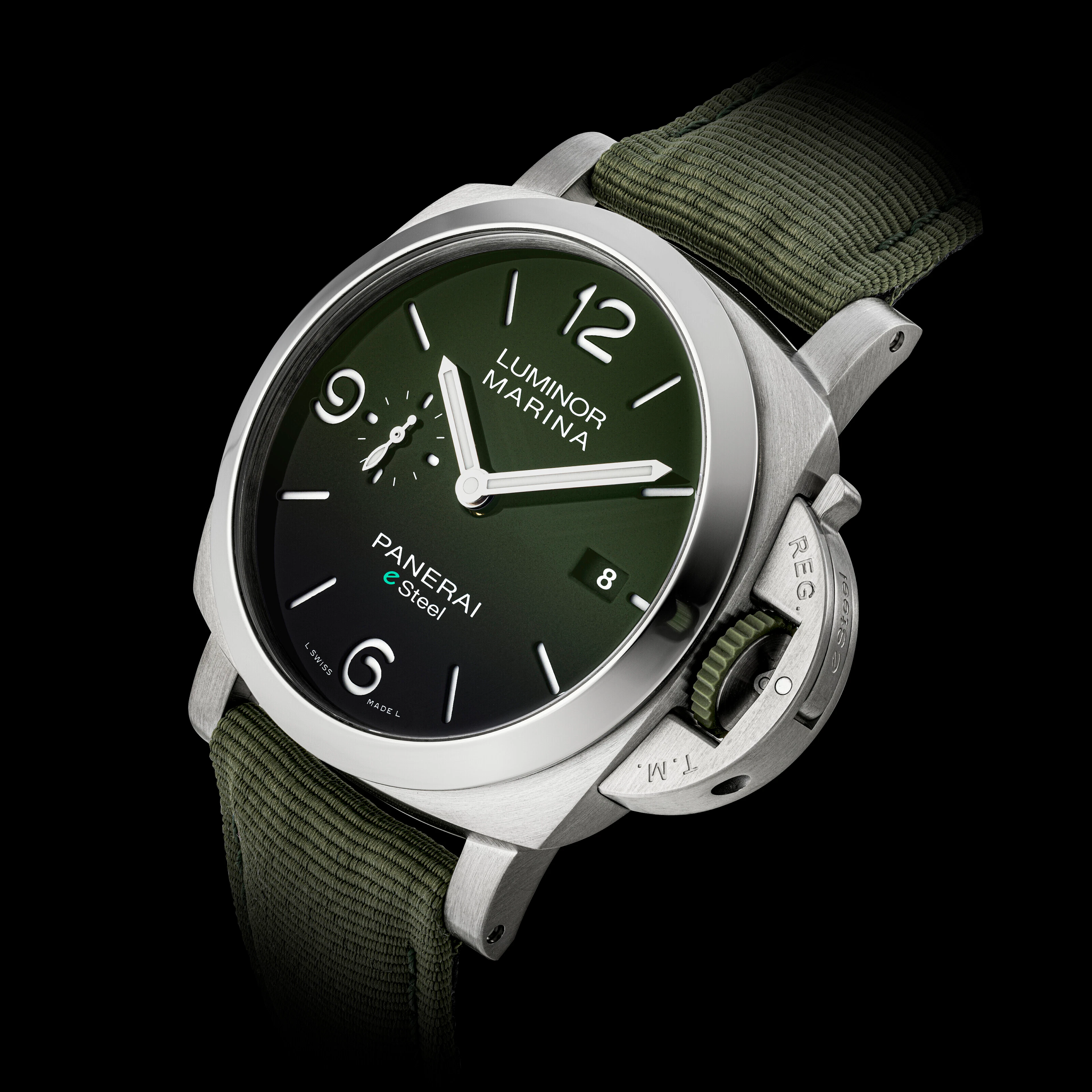 PANERAI,REF. PAM01356,LUMINOR MARINA ESTEEL VERDE SMERALDO
