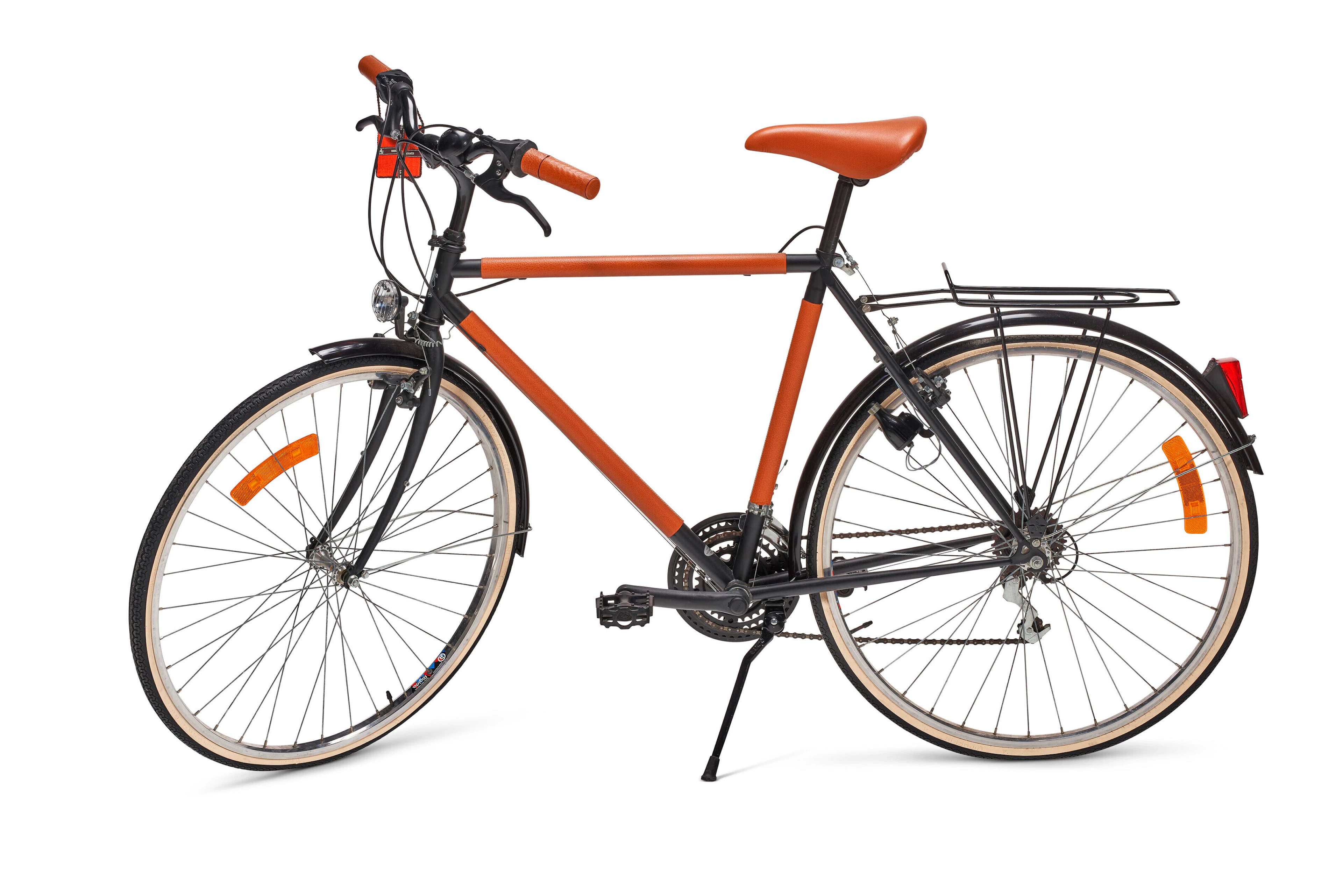 A GOLD LEATHER LE FLÂNEUR BICYCLE