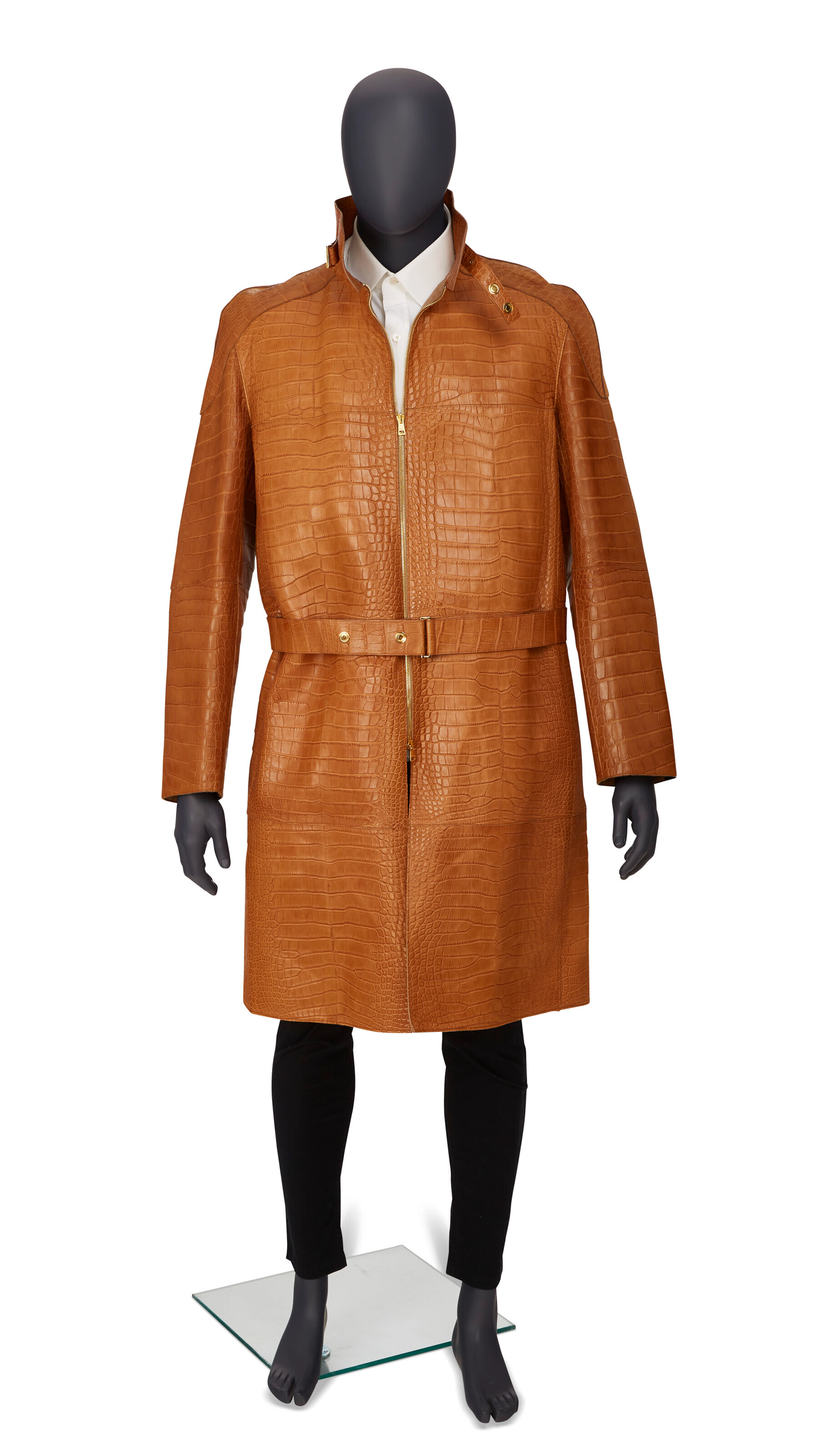 A TAN ALLIGATOR COAT
